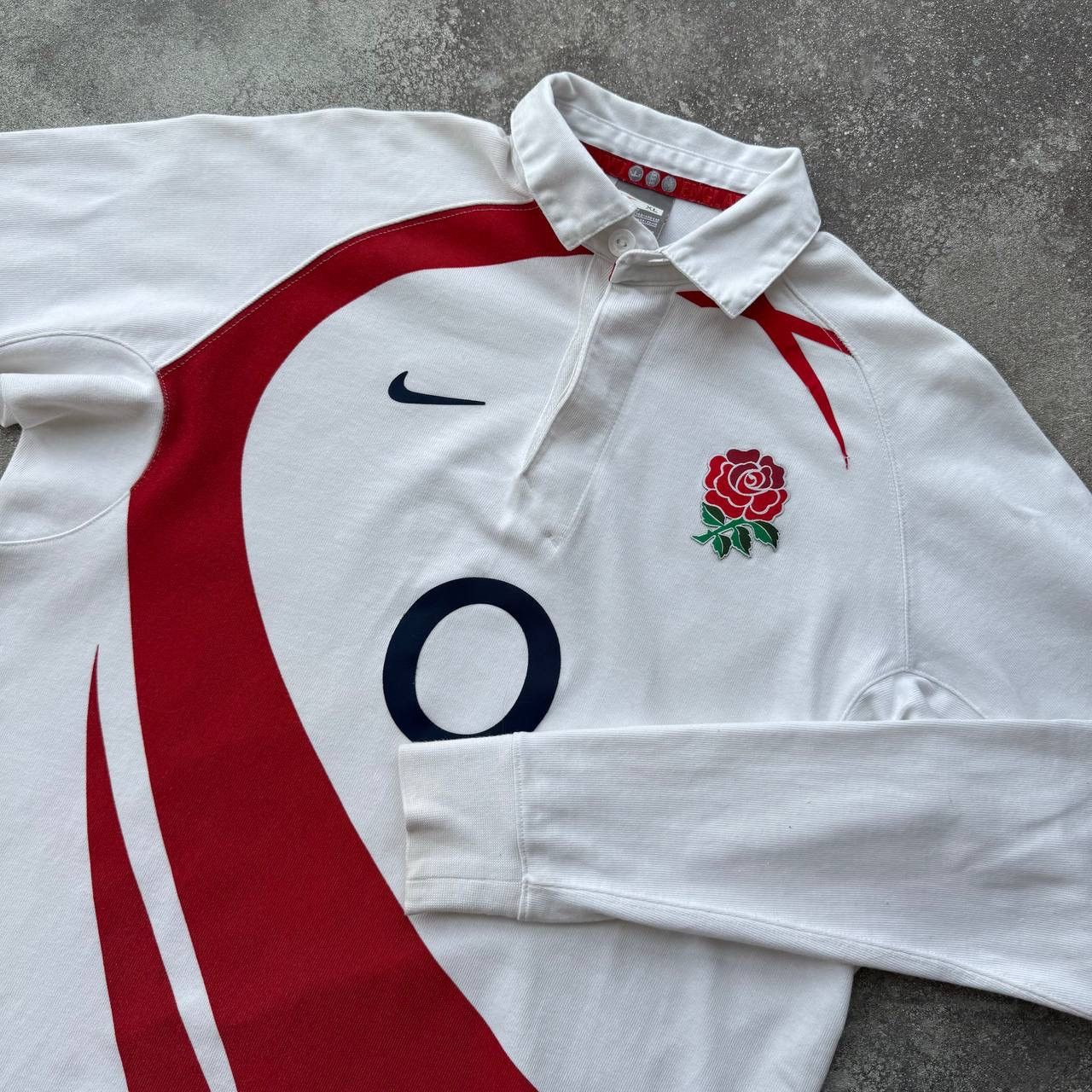 Nike × Vintage Nike Vintage Rugby Chief Keef Style Long Sleeve Shirt Size US S / EU 44-46 / 1 - 1 Thumbnail