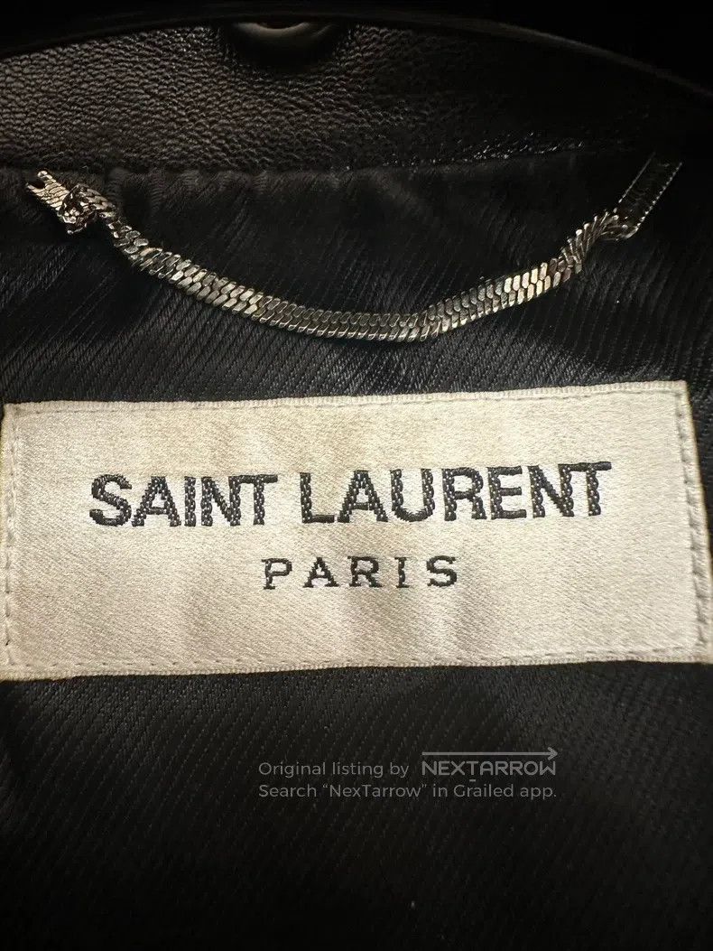 Saint Laurent Paris Saint Laurent Paris Leather Jacket Vest Size US M / EU 48-50 / 2 - 2 Thumbnail