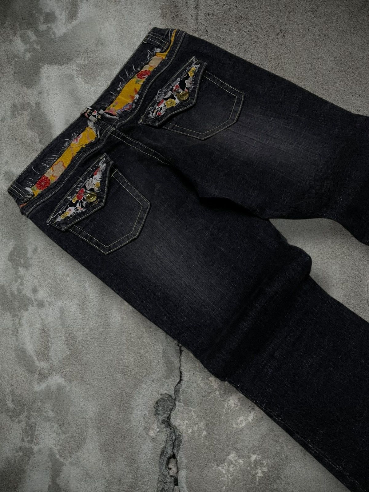 Japanese Brand Vintage 1990s Japan Designer Carouge Small Flared Denim Size US 32 / EU 48 - 16 Thumbnail