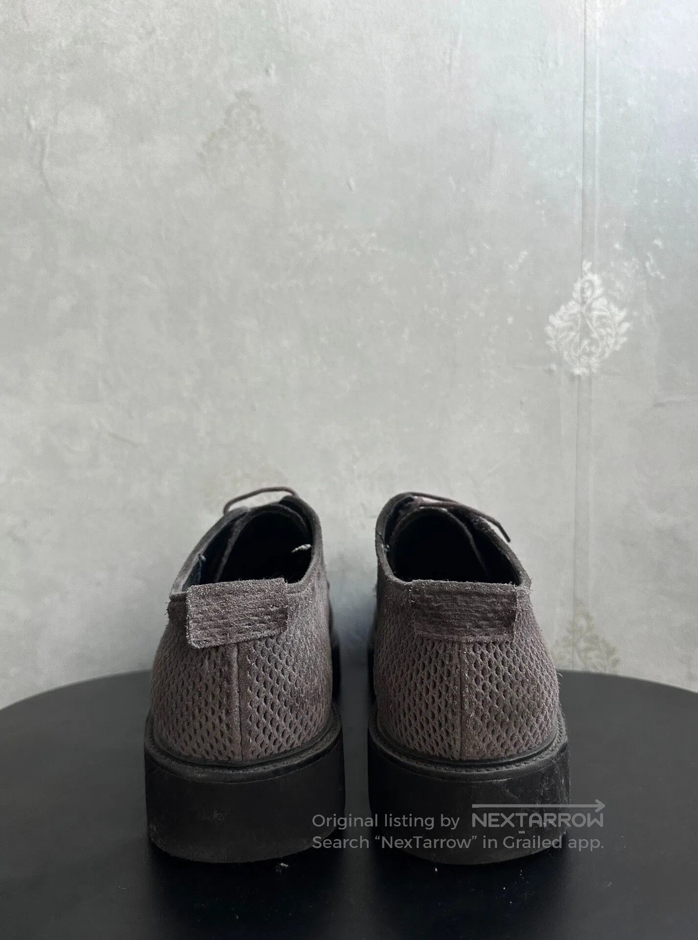 Armani Armani Hollowed-out suede thick-soled shoes| Size US 10 / EU 43 - 3 Thumbnail