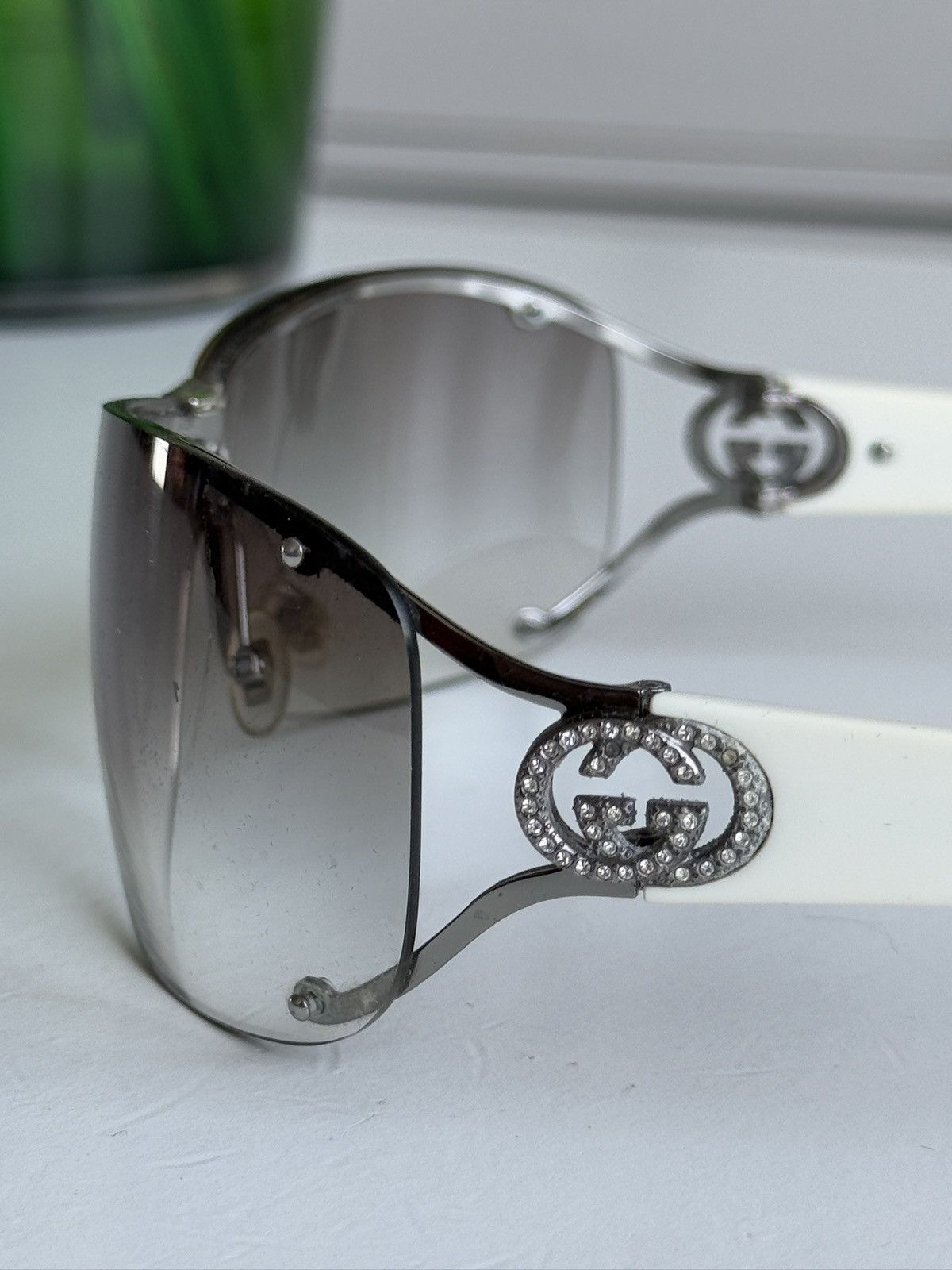 Vintage y2k Gucci 2807/S rimless sunglasses archive designer