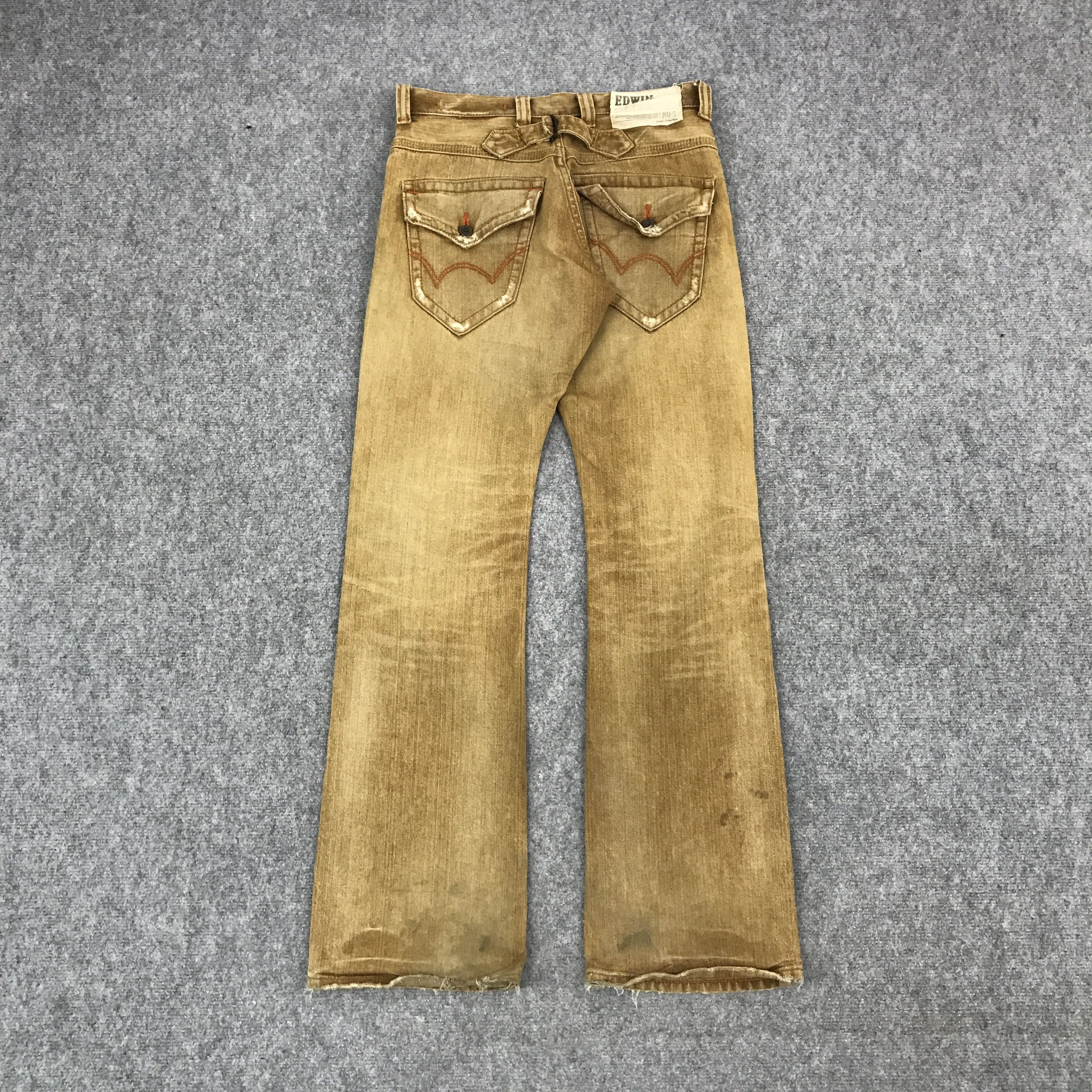 Edwin × Japanese Brand FLARE EDWIN JAPAN IF SIX WAS NINA STYLE BOOTCUT PANTS Size US 30 / EU 46 - 2 Thumbnail
