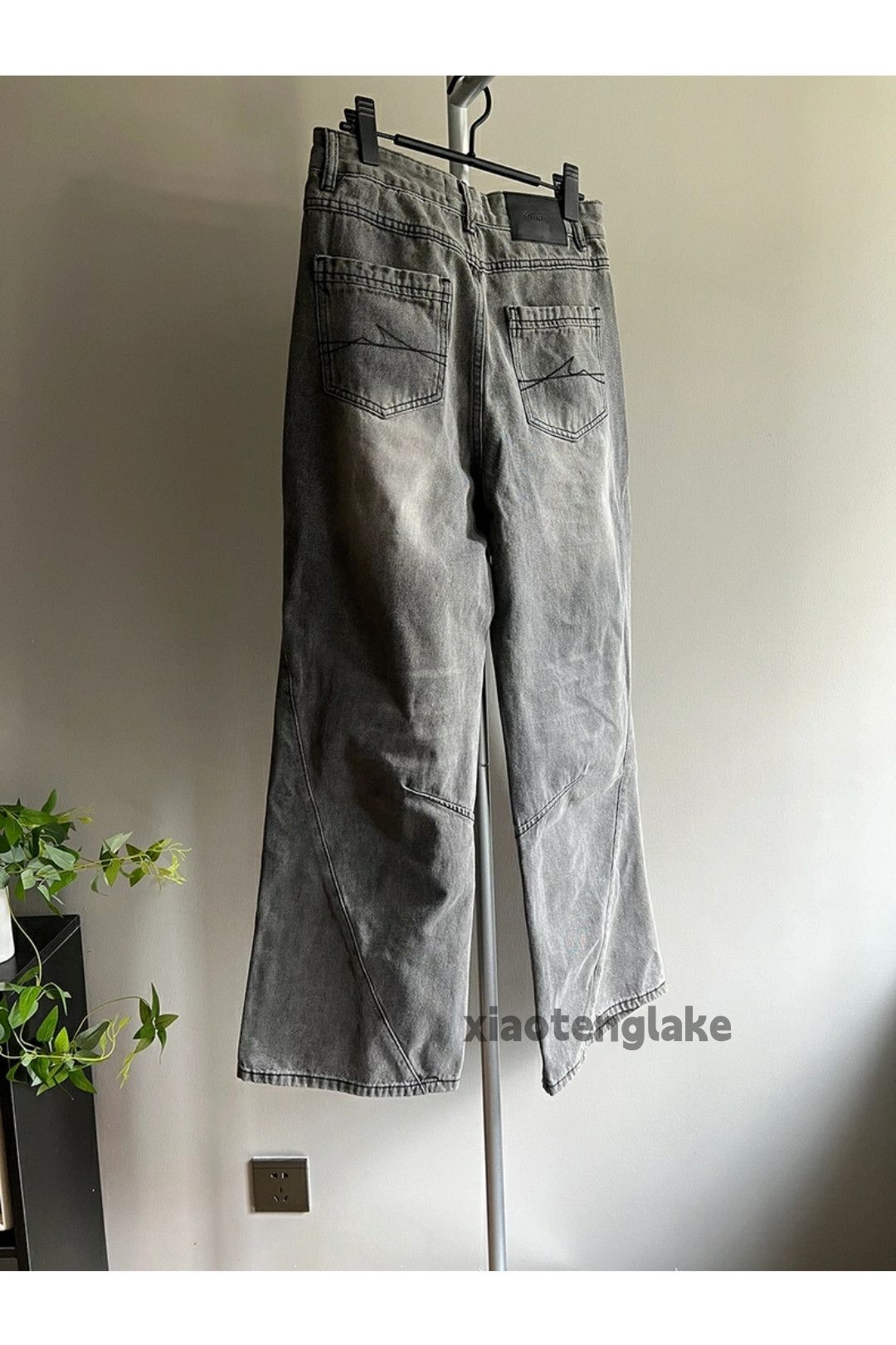 Jean × Vintage washed faded cleanfit yuppie loose baggy flared jeans Size US 28 / EU 44 - 6 Thumbnail