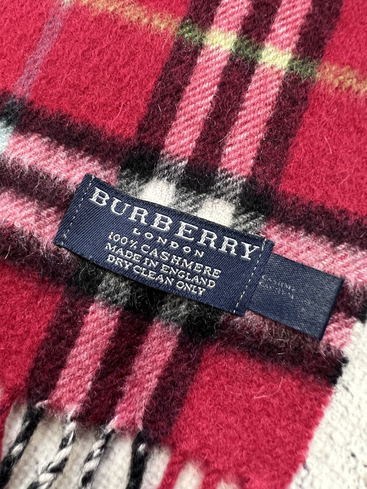 Burberry × Vintage Vintage Burberry scarf nova check muffler shawl Wool 90s y2k Size ONE SIZE - 5 Thumbnail