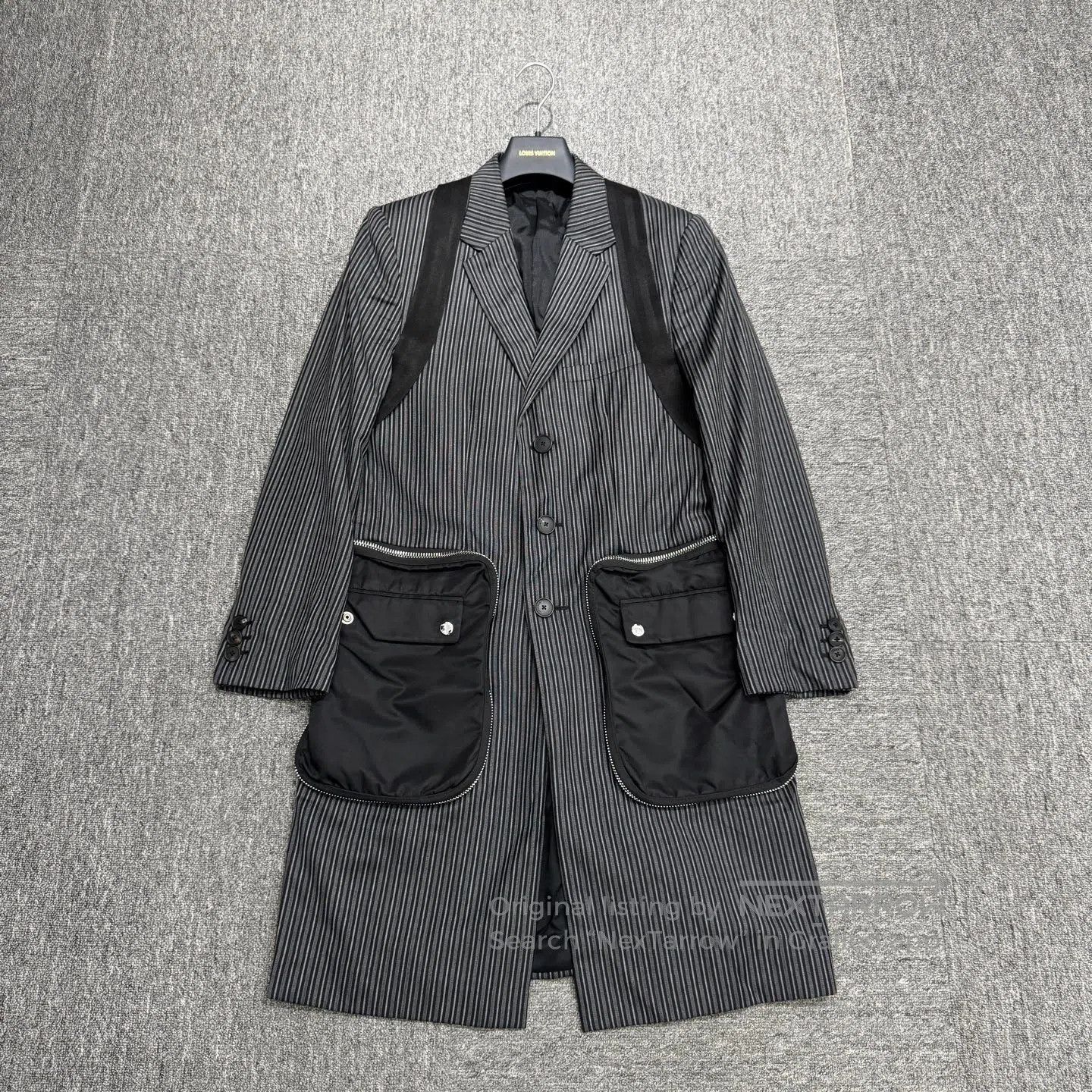 Givenchy Givenchy Nylon pocketed, patchwork wool coat| Size US S / EU 44-46 / 1 - 1 Thumbnail