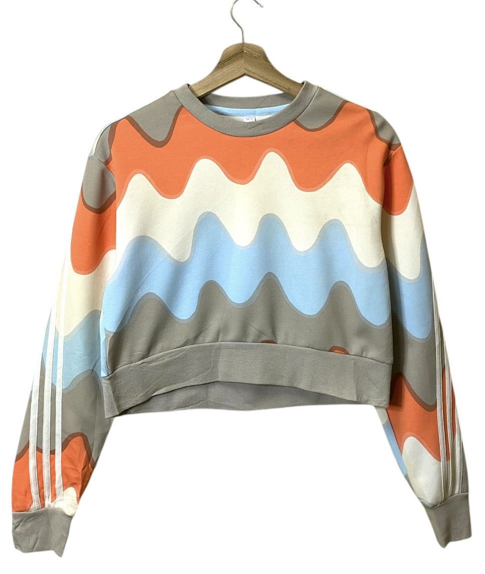 Marimekko Adidas X Marimekko Crop Top Sweatshirt Crewneck Size S / US 4 / IT 40 - 1 Thumbnail