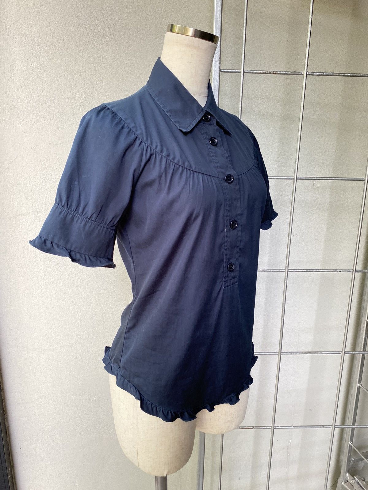 Miu Miu MIU MIU dark polo blouse Size ONE SIZE - 3 Thumbnail
