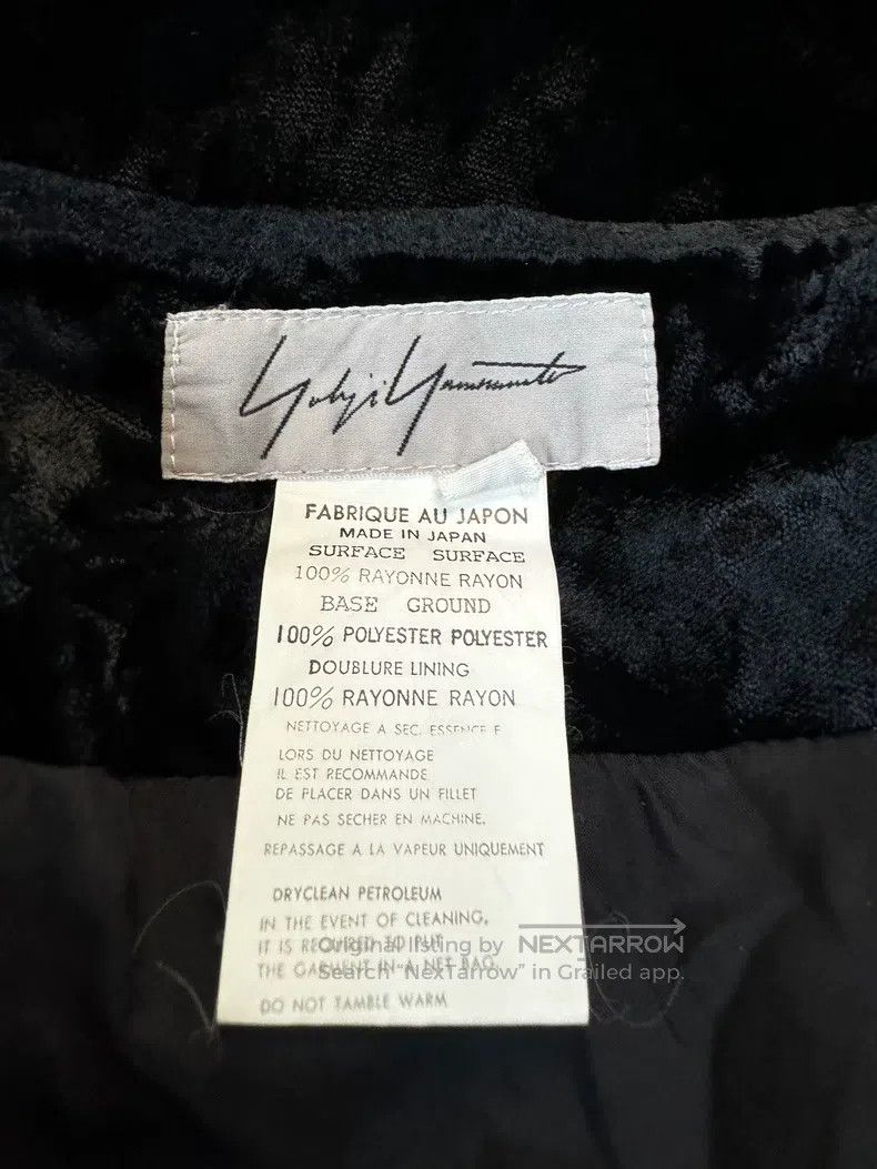 Yohji Yamamoto Yohji Yamamoto size ss Black Velvet Skirt Size 24" / US 00 / IT 34 - 5 Thumbnail