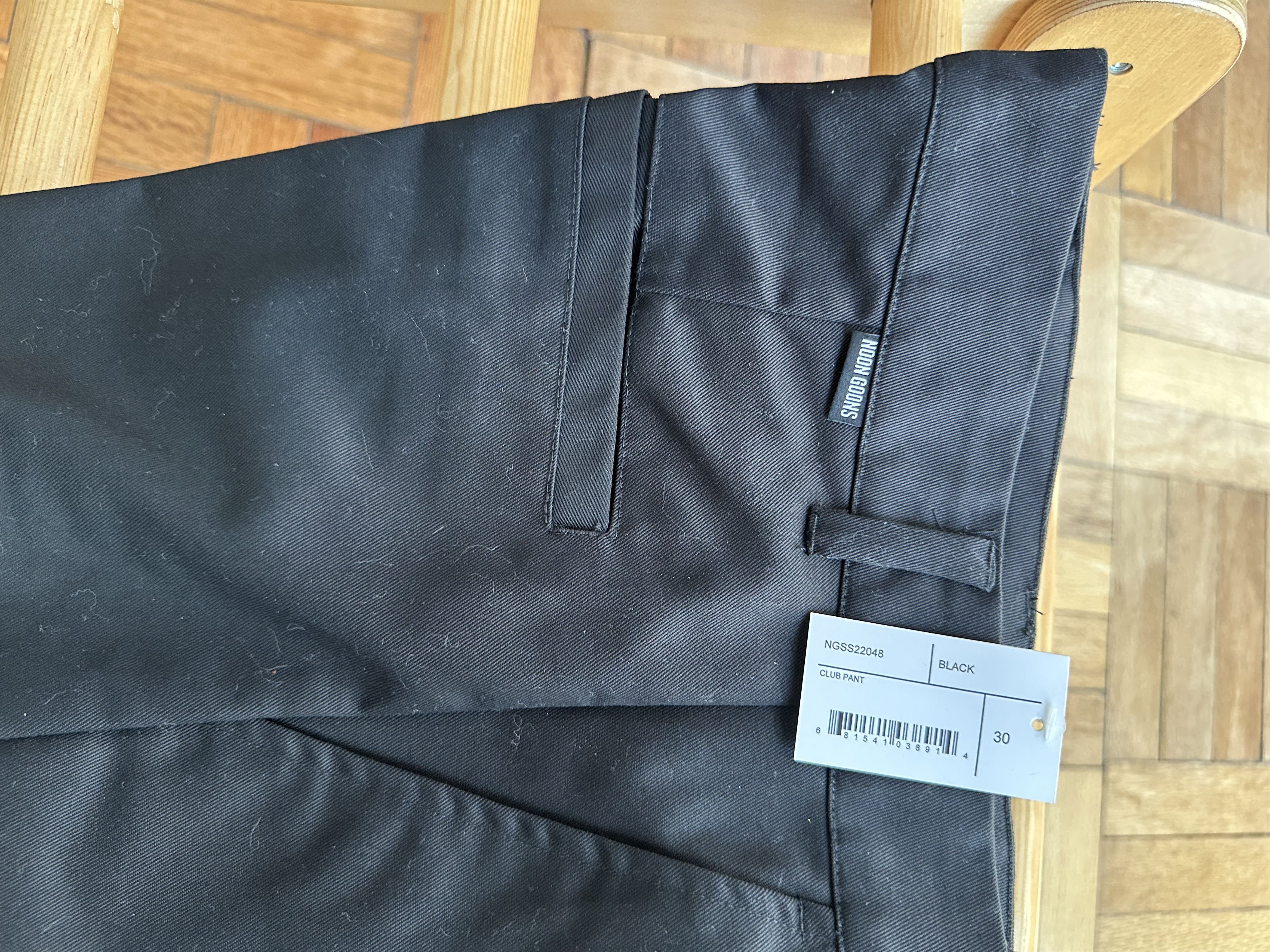 Noon Goons Noon Goons Club Pant – Black Twill Trouser – New With Tags Size US 30 / EU 46 - 5 Thumbnail