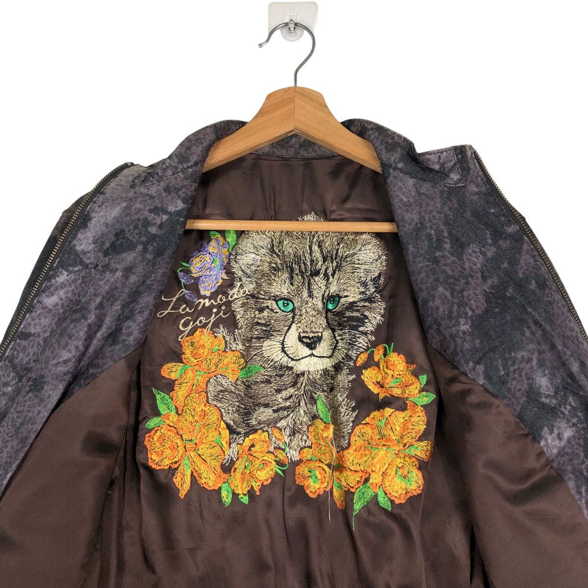 Japanese Brand 🔥Vintage Biker Jacket Bondage Design Embroidered Cat Size US M / EU 48-50 / 2 - 14 Thumbnail