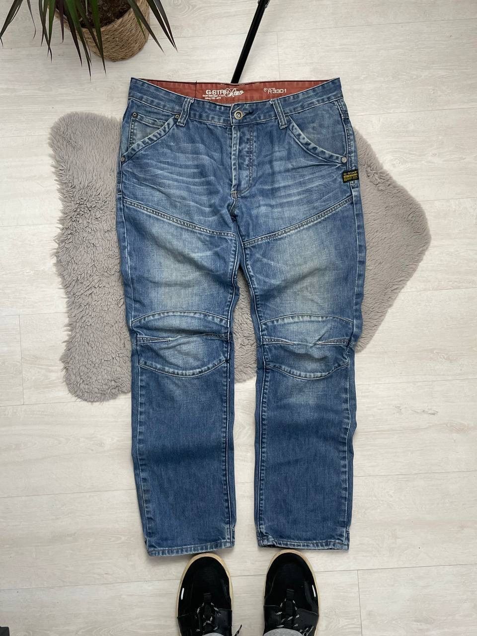 G-Star × Vintage G-Star Raw Vintage Jeans Big CENTER Logo 96 Y2k Size US 36 / EU 52 - 4 Thumbnail