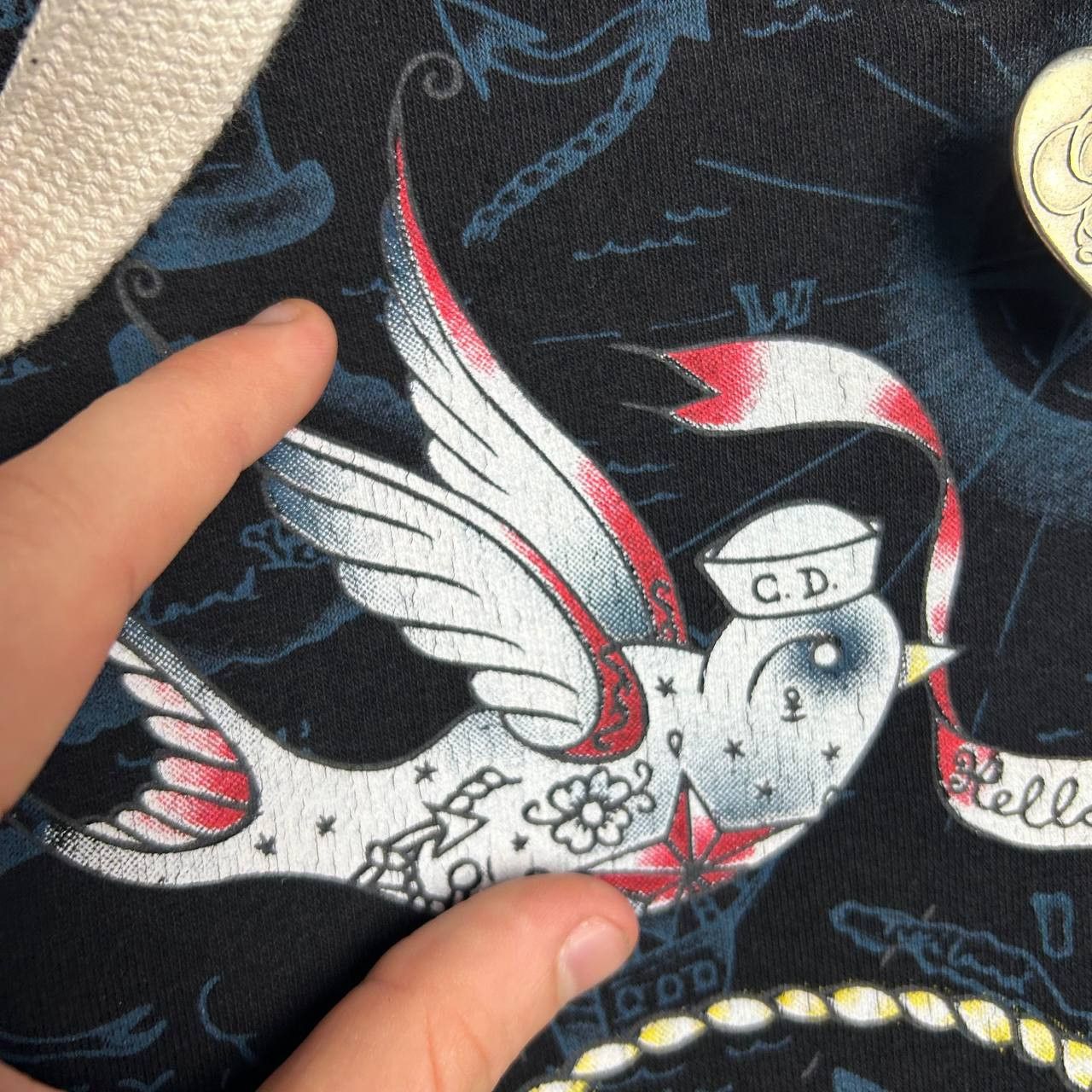 Criminal Damage Designer Criminal Damage Ed Hardy style japan hoodie Size M / US 6-8 / IT 42-44 - 5 Thumbnail