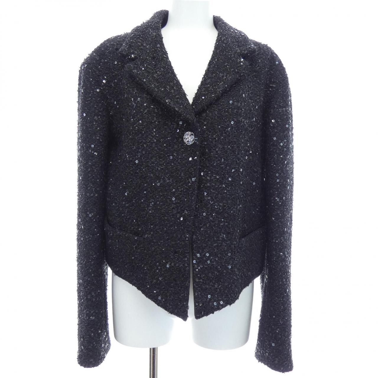Chanel Chanel Chanel LOOK47 Unknown Material Jacket Textile Outerwear P77233V68962 DUTY FREE for USA Size ONE SIZE - 1 Thumbnail