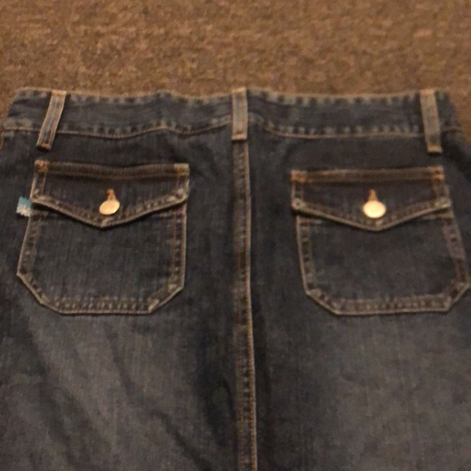 Vintage dELiA*s Jean Skirt Junior's size 9 90's Knee Length Y2K Size 30" / US 8 / IT 44 - 4 Thumbnail
