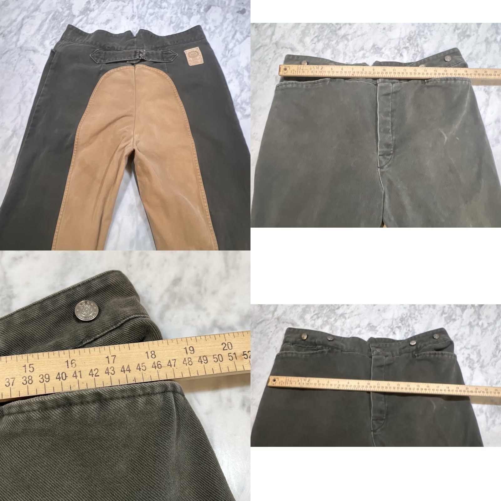 Vintage VINTAGE Wahmaker Jeans 40 Green Frontier Men 40x Tan Button Fly Buckle Back Size US 40 / EU 56 - 9 Thumbnail
