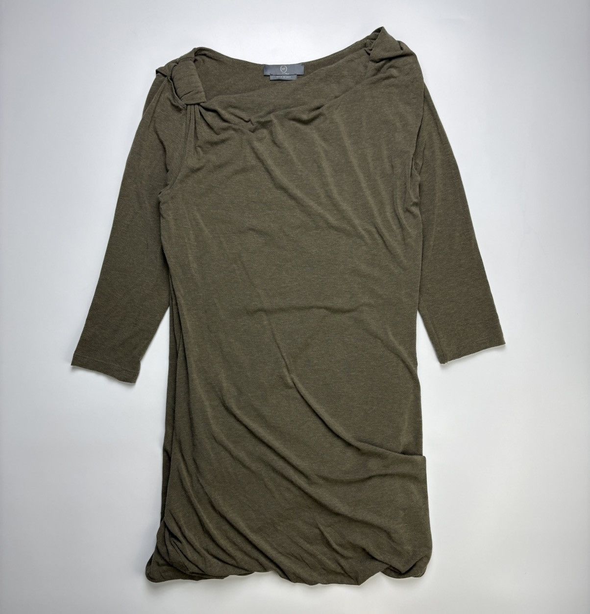 McQ Alexander McQueen Drape Wool Mini Dress Size S / US 4 / IT 40 - 1 Thumbnail