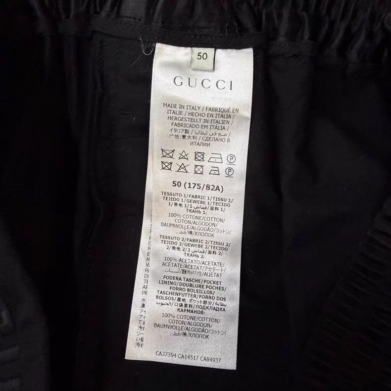 Gucci Gucci Black Trousers with Silk Panel Q10 Size US 34 / EU 50 - 2 Thumbnail