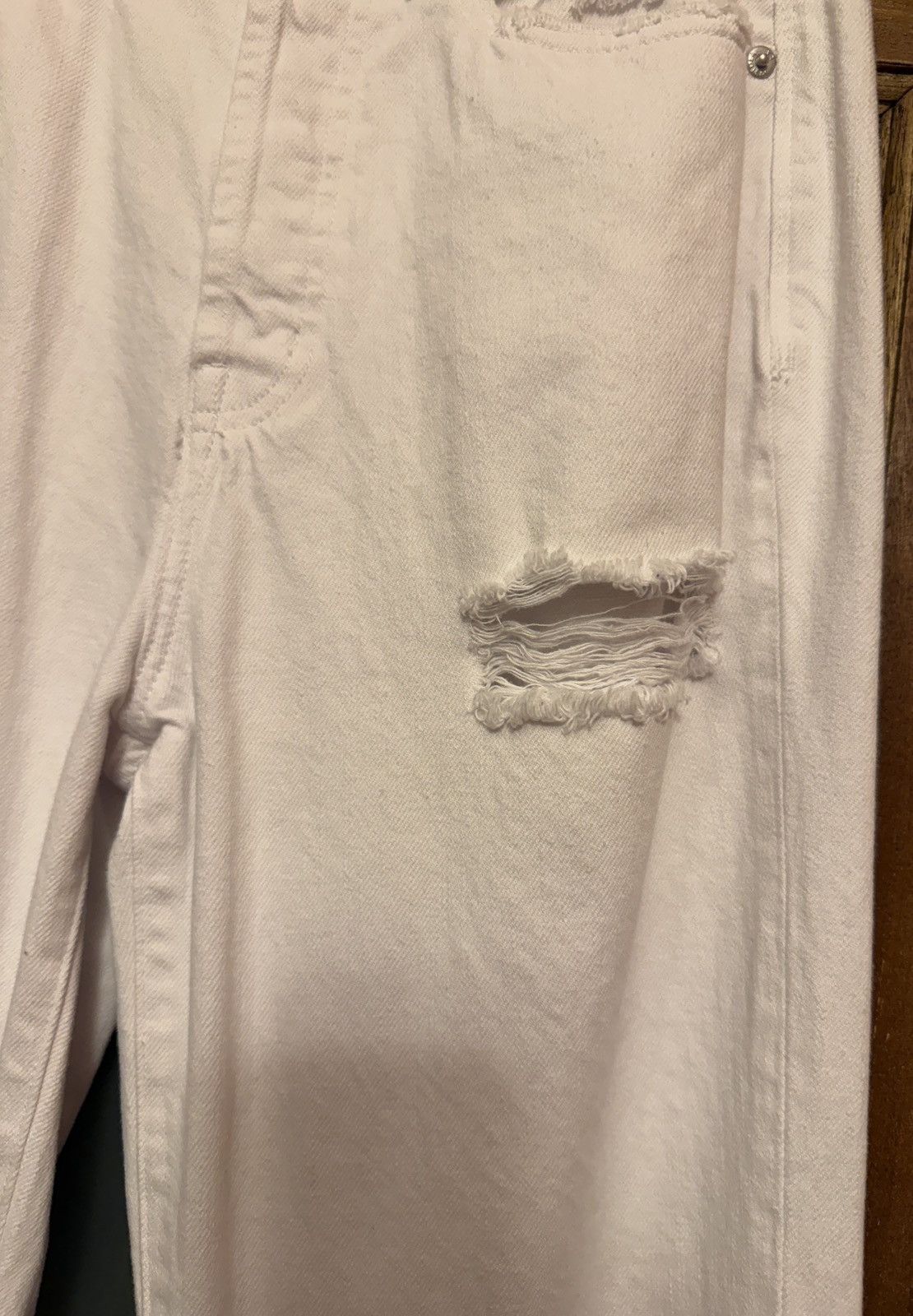 Pistola Pistola Women’s The Cassie White Destroyed High Rise Jeans Size 26" / US 2 / IT 38 - 7 Thumbnail