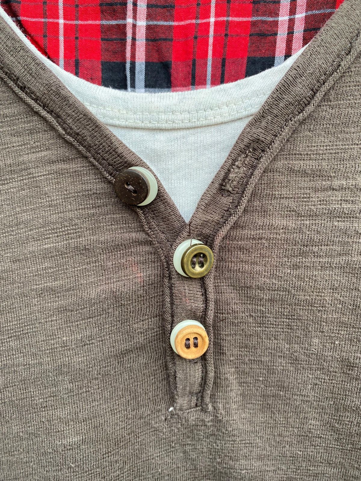 If Six Was Nine anti-label Jean Distressed Layered Grunge Plaid Inner Detail Size US XL / EU 56 / 4 - 7 Thumbnail