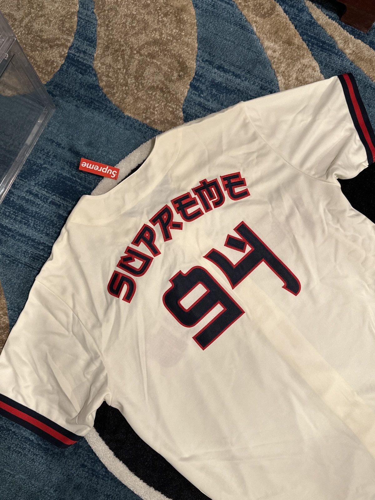 Supreme Supreme Red Rum Baseball Jersey | Grailed