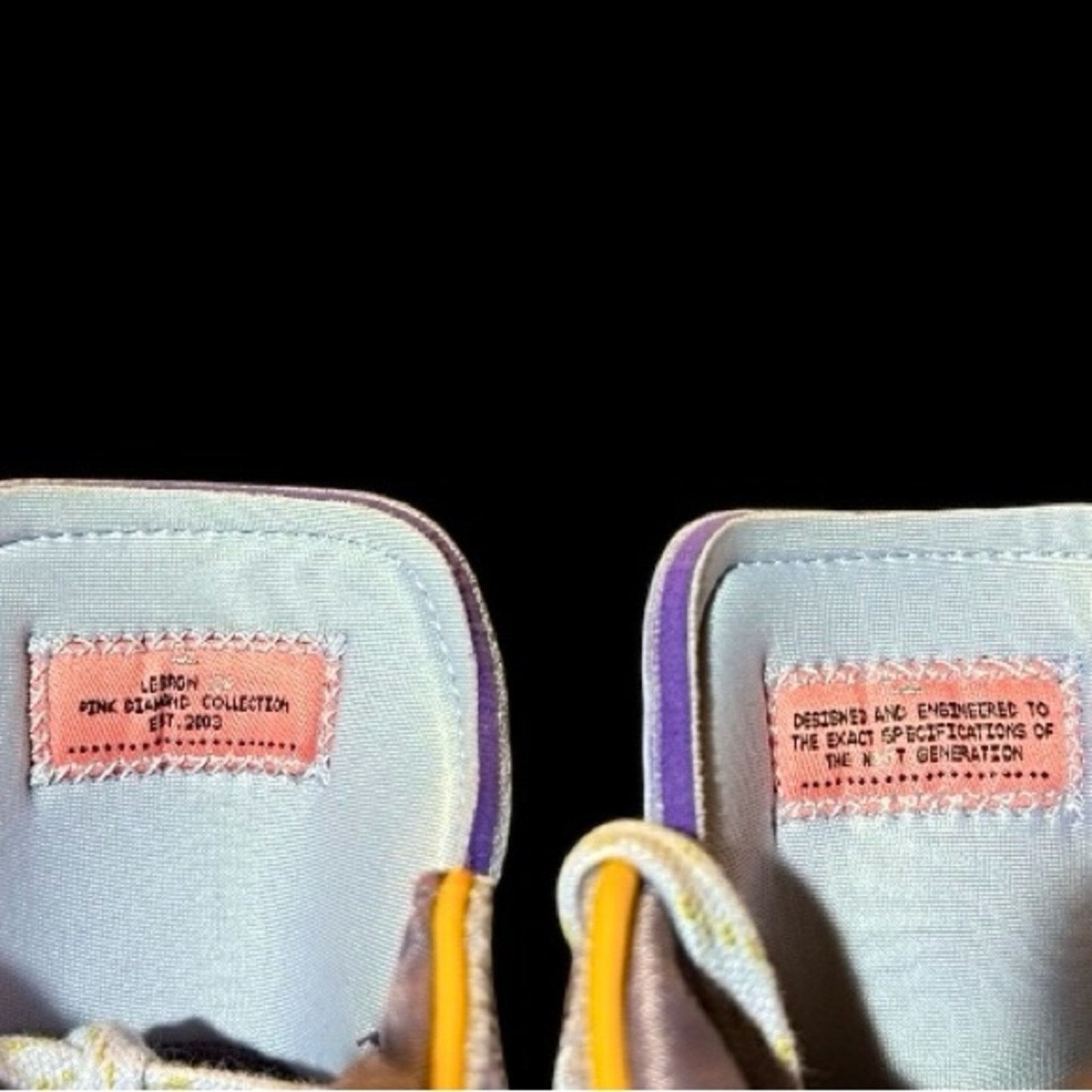 Nike Nike Lebron 20 Purple and Gold Voilet Frost Size US 9.5 / EU 42-43 - 4 Thumbnail