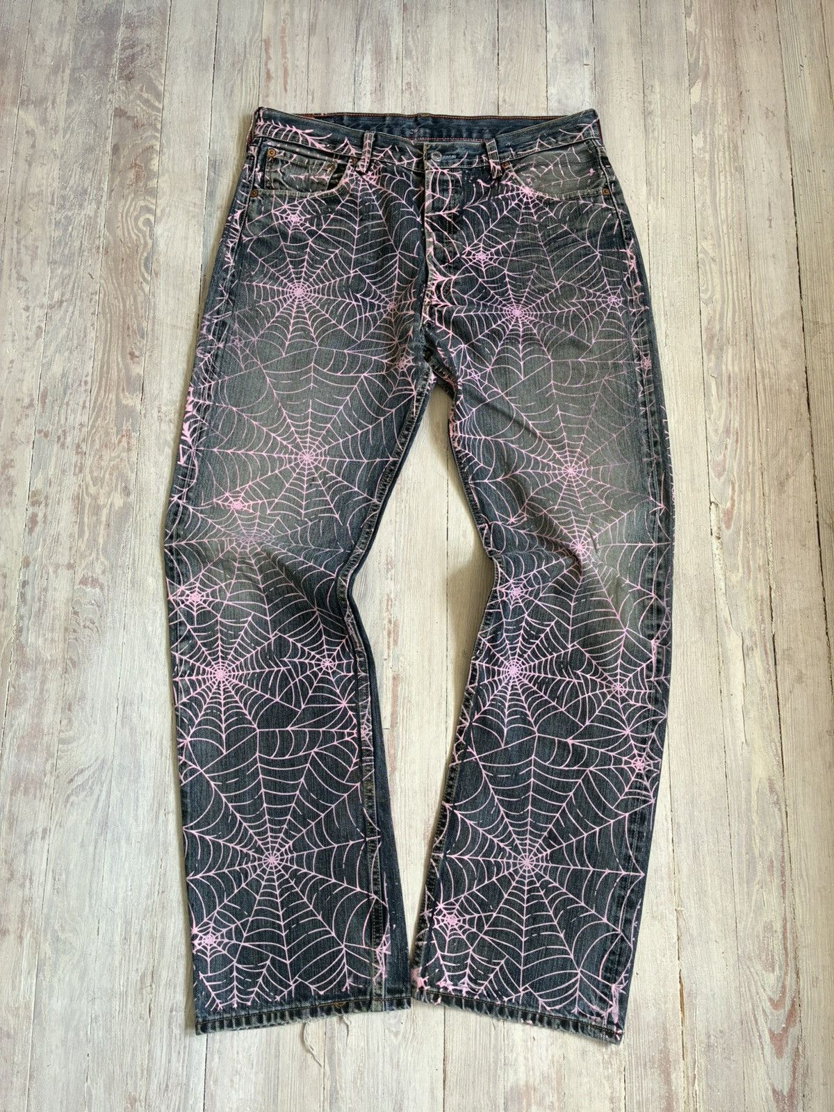 Levi's × Sp5der Sp5der V2 Web Denim Indigo Size US 34 / EU 50 - 1 Thumbnail