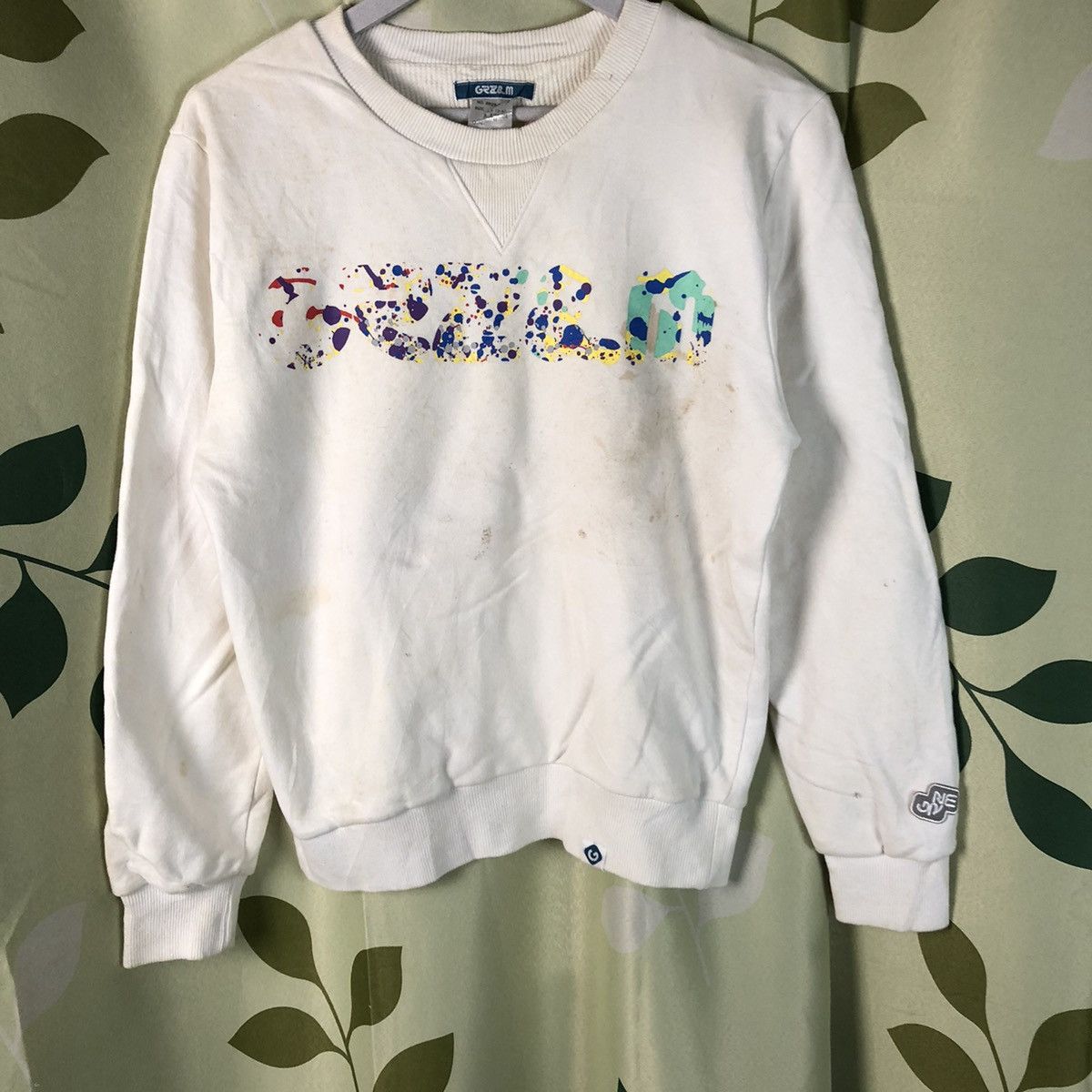 Japanese Brand × Vintage GRZ & M White vintage Sweatshirt #7428 Size US S / EU 44-46 / 1 - 3 Thumbnail