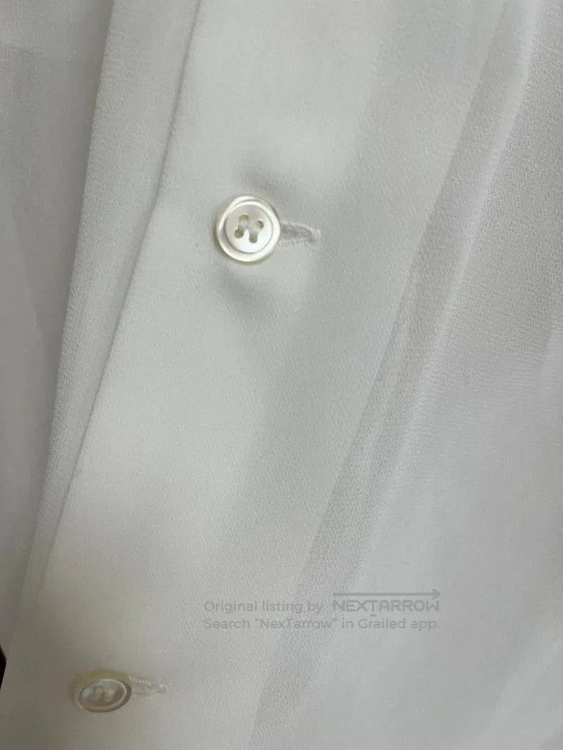 Comme des Garcons Comme des Garçons White Ruffled Shirt. Size US M / EU 48-50 / 2 - 4 Thumbnail