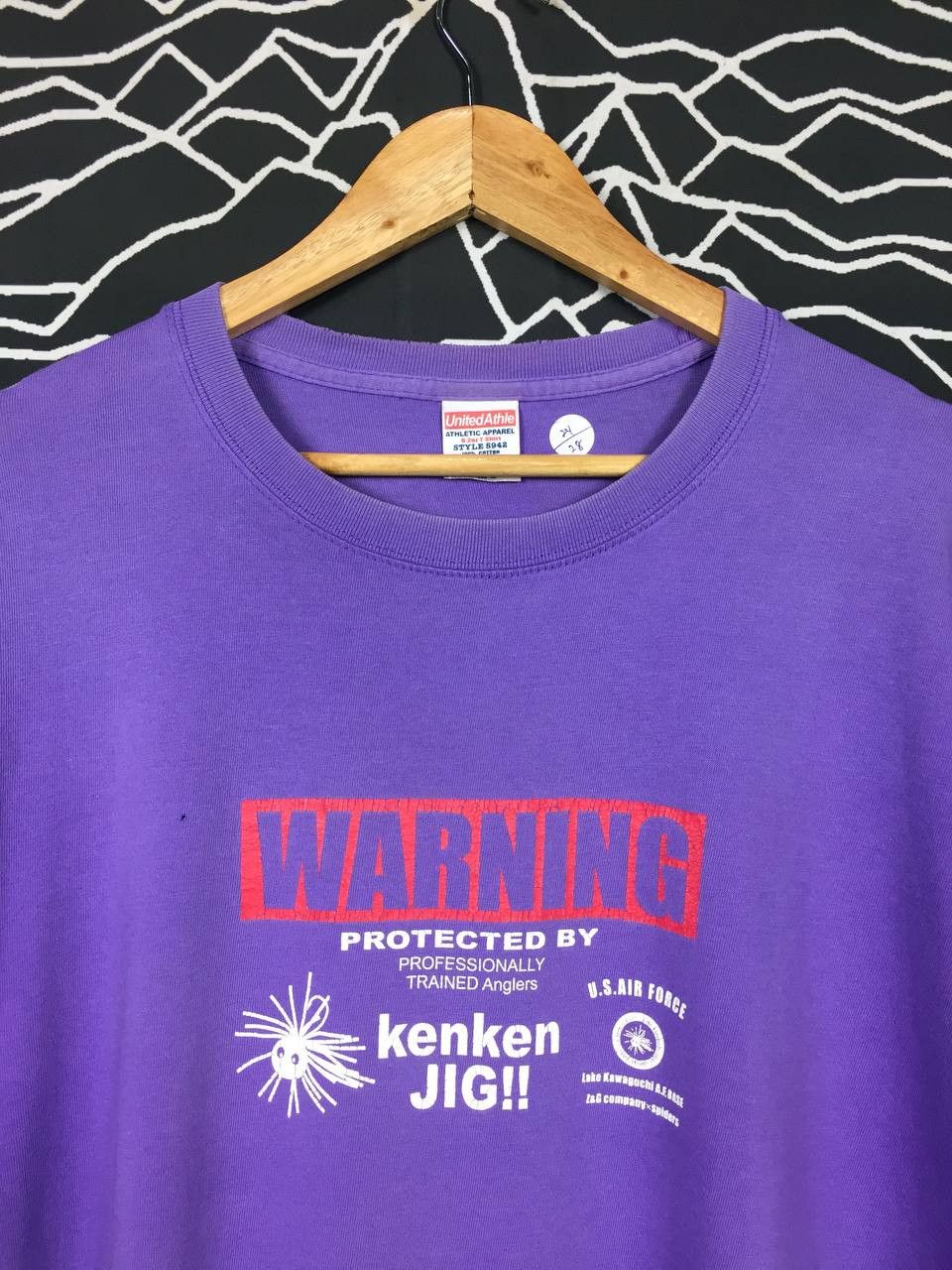 Japanese Brand × Vintage United Athle Kenken Jig Professionally Trained Anglers Tee Size US XL / EU 56 / 4 - 3 Thumbnail