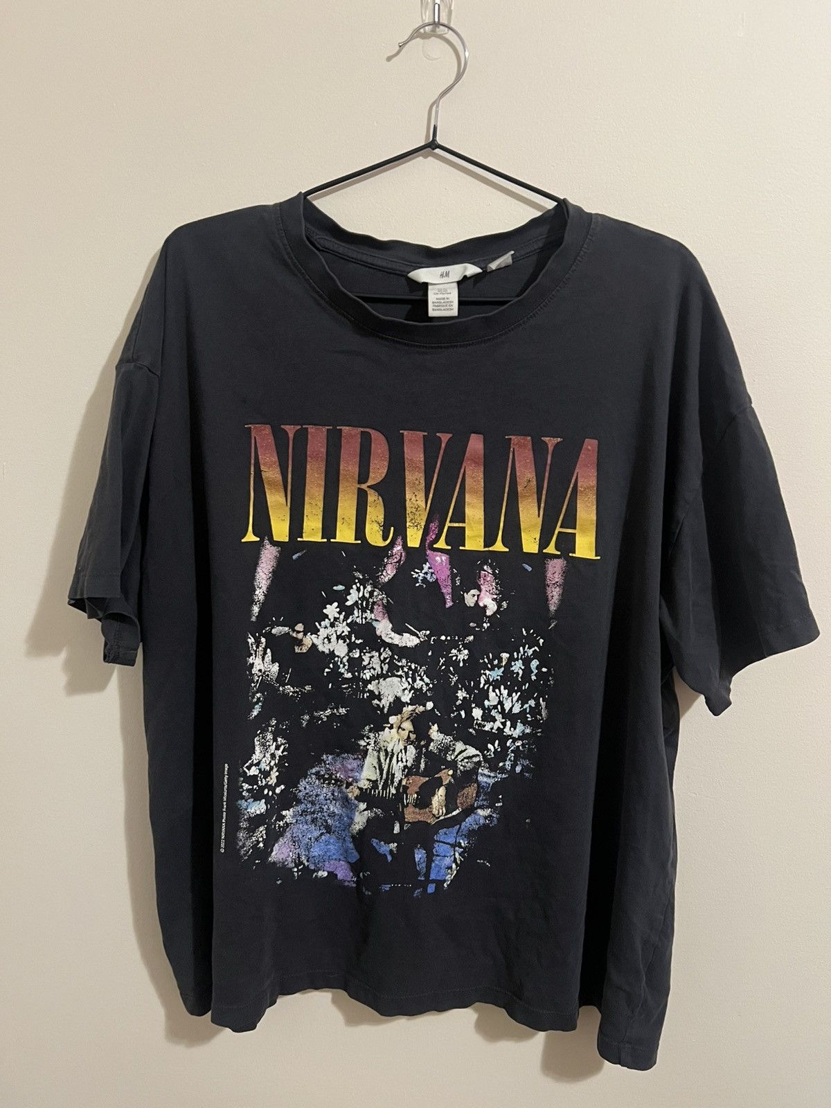 H&M H&M Nirvana T-Shirt Size US XL / EU 56 / 4 - 1 Thumbnail
