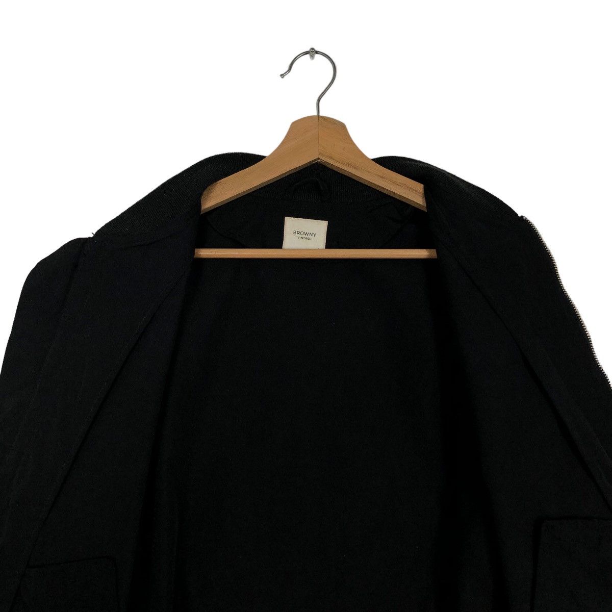 Japanese Brand 🔥90s Issey Miyake Design Bomber Jacket Browny Vintage Black Size US L / EU 52-54 / 3 - 12 Thumbnail