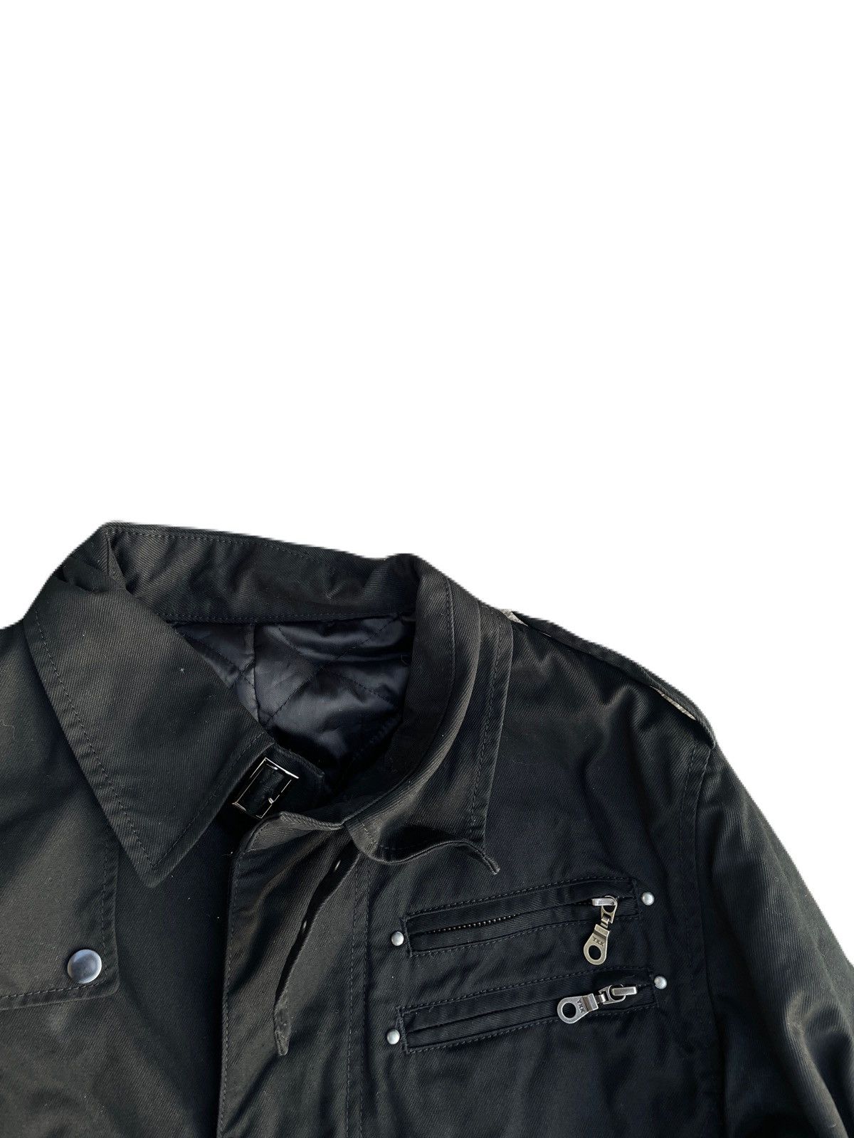 If Six Was Nine 2000s Japanese archive Zip Gimmic Button Up Belted Jacket Size US M / EU 48-50 / 2 - 6 Thumbnail