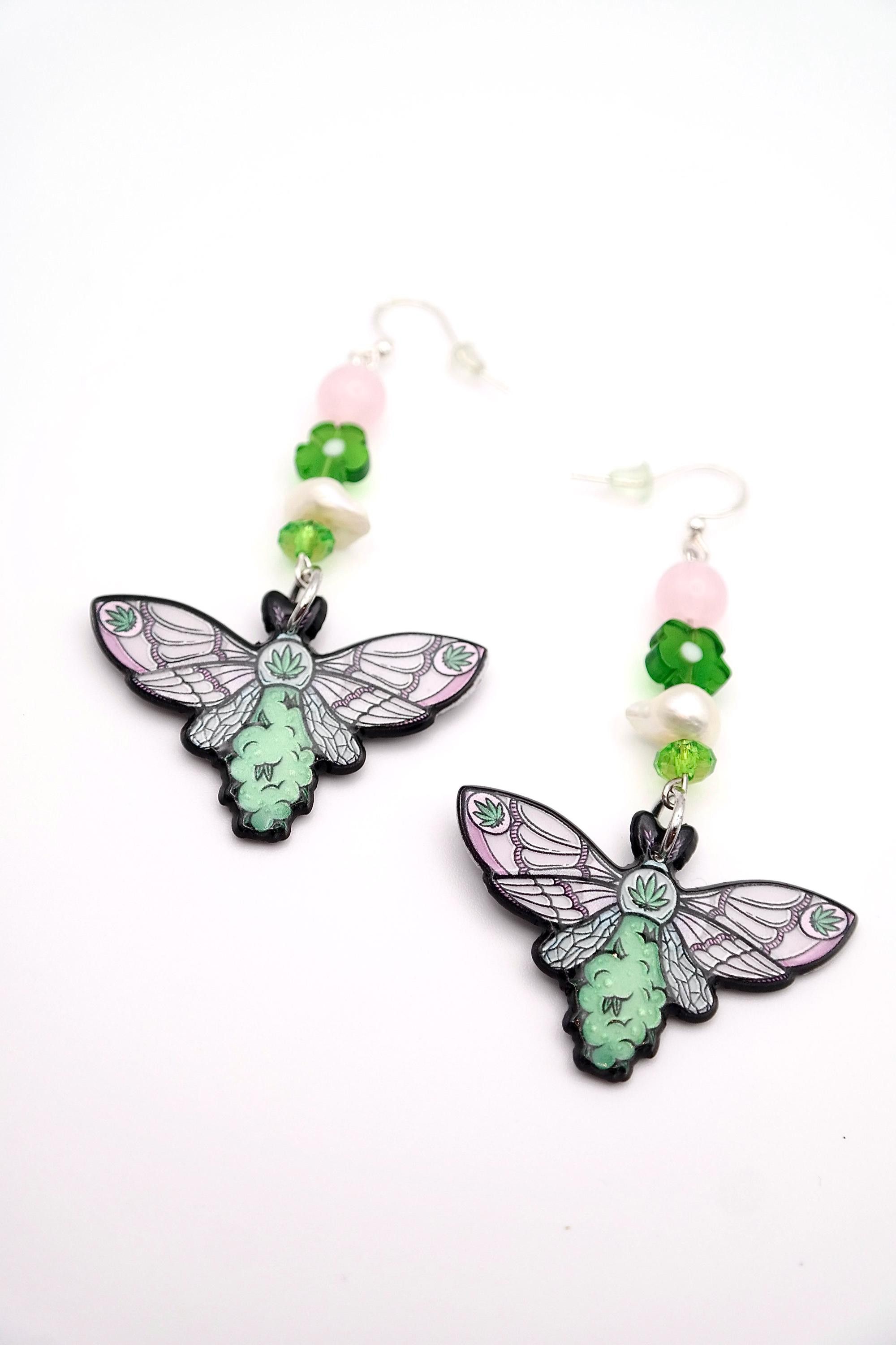 Handmade Magical 420 Flower Earrings Size ONE SIZE - 9 Thumbnail