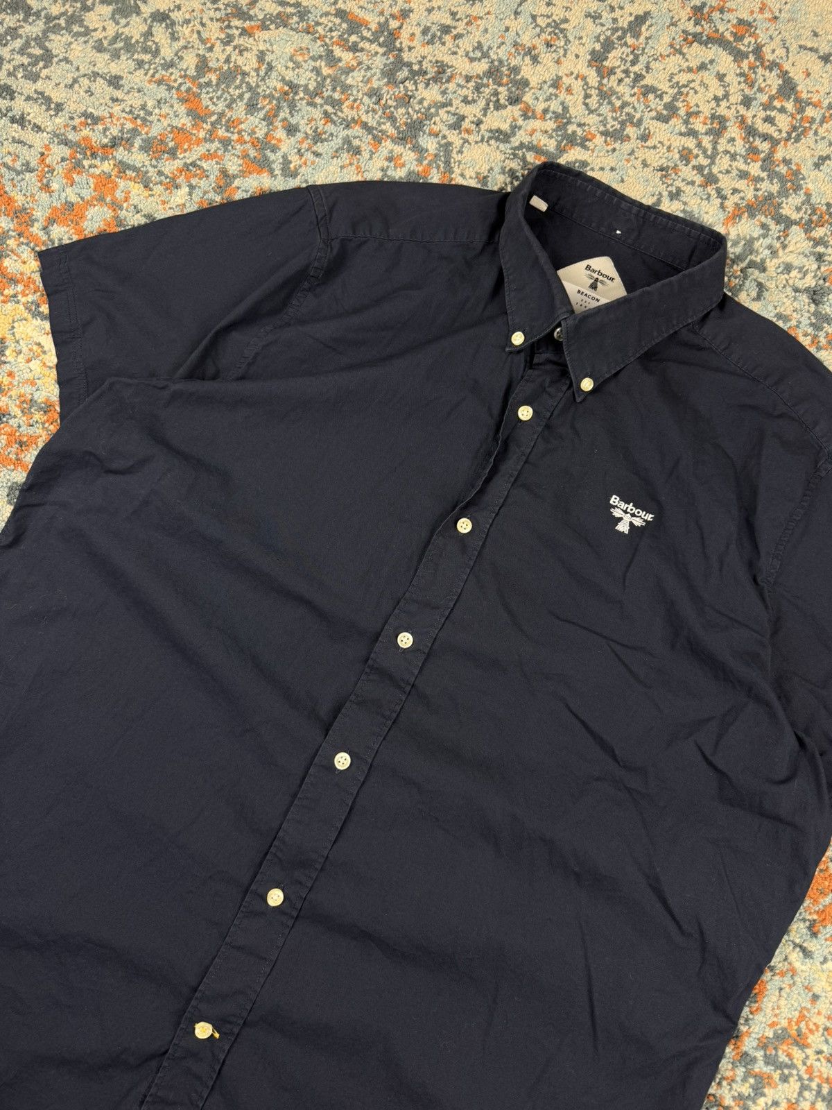 Barbour × Vintage Vintage y2k Barbour short sleeve button shirt old money Size US XL / EU 56 / 4 - 4 Thumbnail