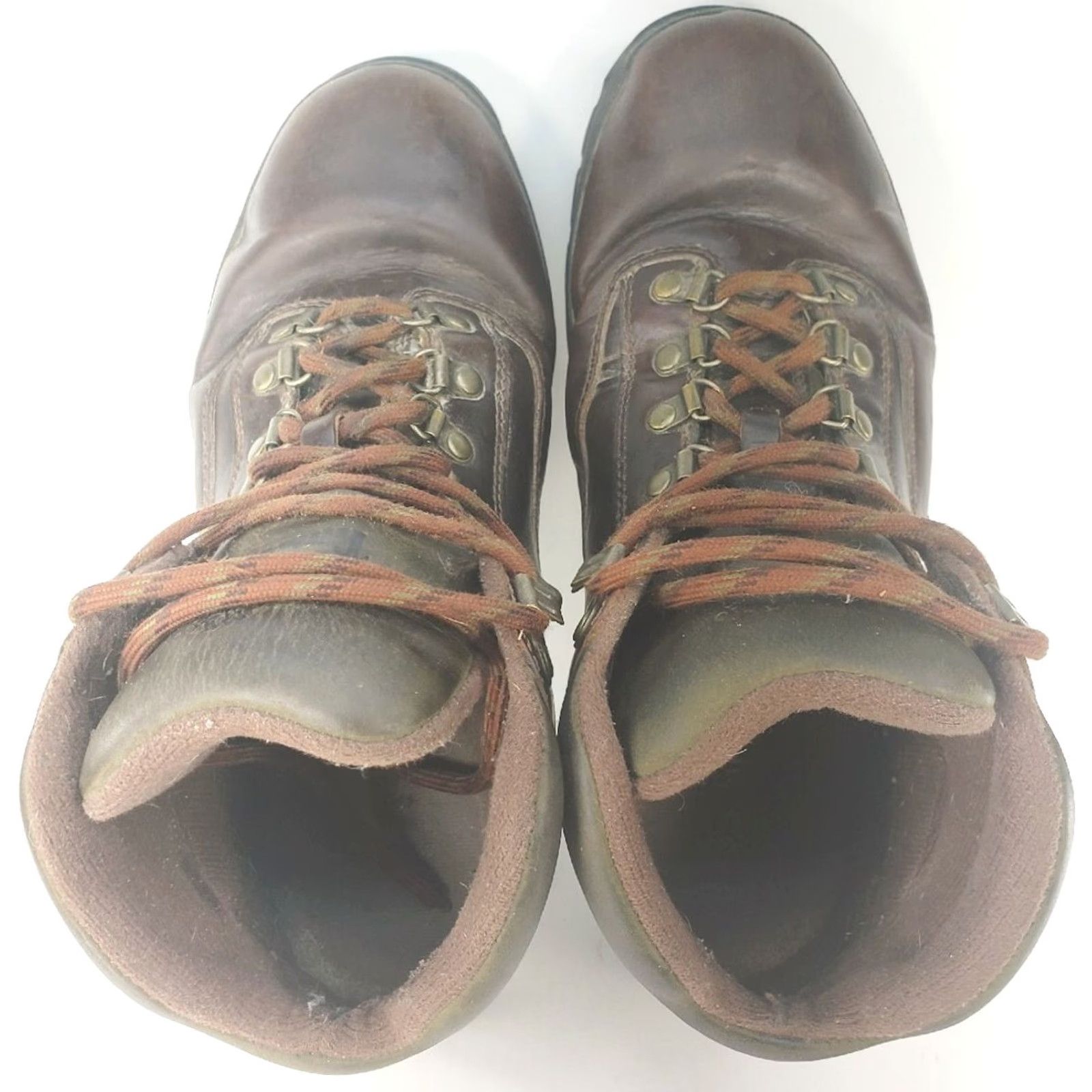Timberland VINTAGE Timberland Eurohiker Ankle Boot Mens 10.5W Wide Brown Leather Hiking Trail Work Shoes Size US 10 / EU 43 - 7 Thumbnail