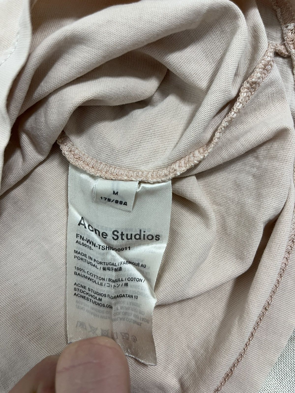 Acne Studios Acne Studios Stockholm Beige T-Shirt Size M / US 6-8 / IT 42-44 - 6 Thumbnail