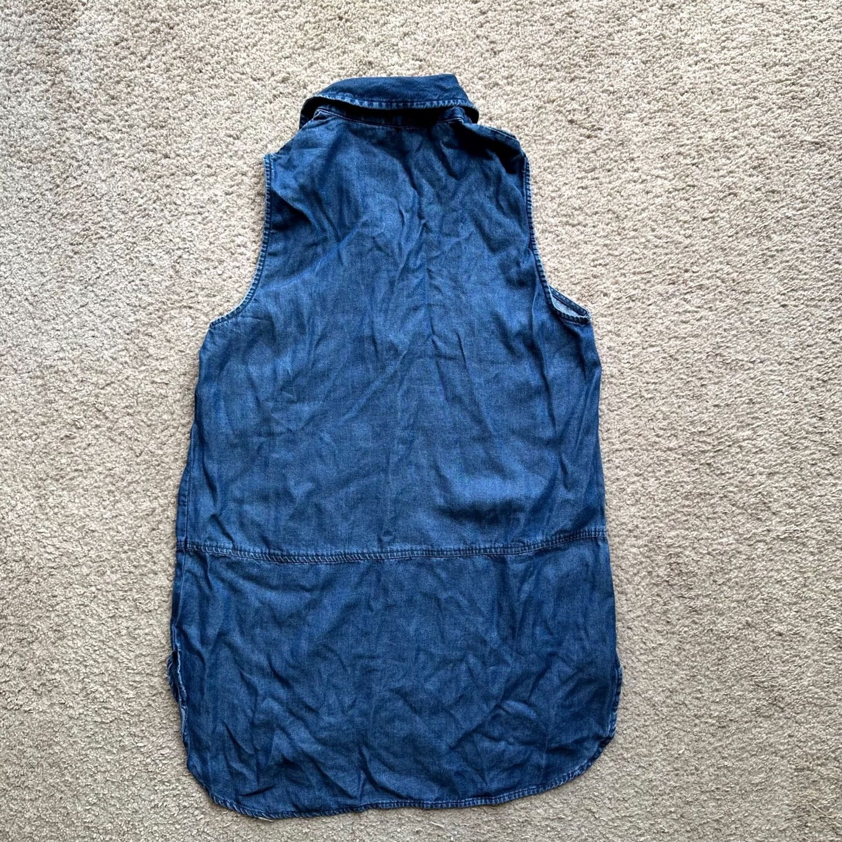 Ellen Tracy Ellen Tracy Blue Pullover Top Womens Small Sleeveless Lightweight Lyocell NWT Size S / US 4 / IT 40 - 2 Thumbnail