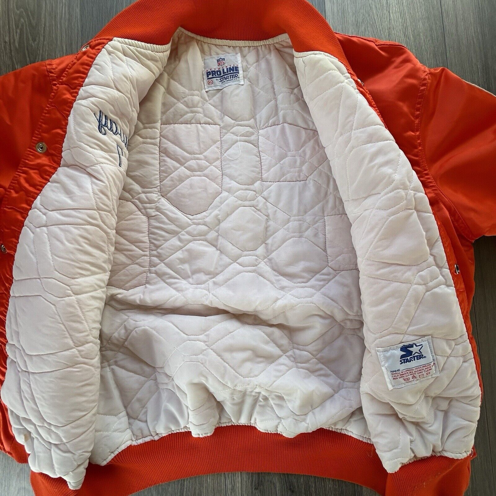 Starter Starter Denver Broncos Satin Jacket John Elway Super Bowl Size US XL / EU 56 / 4 - 11 Thumbnail