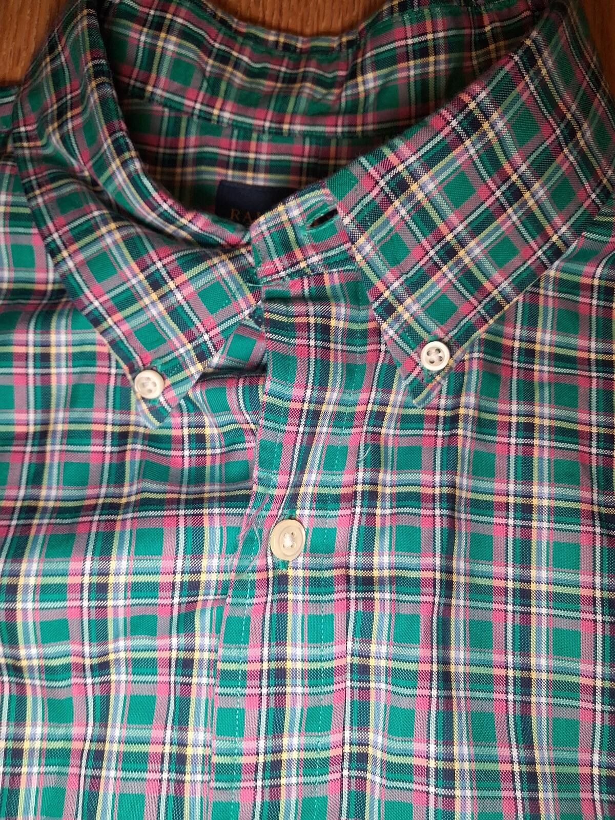 Polo Ralph Lauren Polo Ralph Lauren Button Up Shirt Mens XL Green Plaid Cotton Size US XL / EU 56 / 4 - 6 Thumbnail