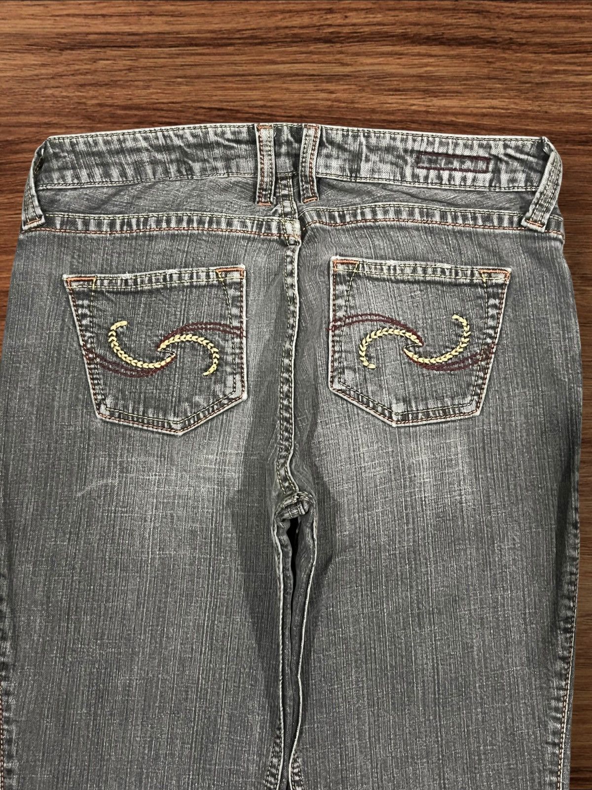 Japanese Brand × Le Grande Bleu (L.G.B.) Vintage Japanese Brand Grey Washed Distressed Flare Jeans Size 28" / US 6 / IT 42 - 6 Thumbnail