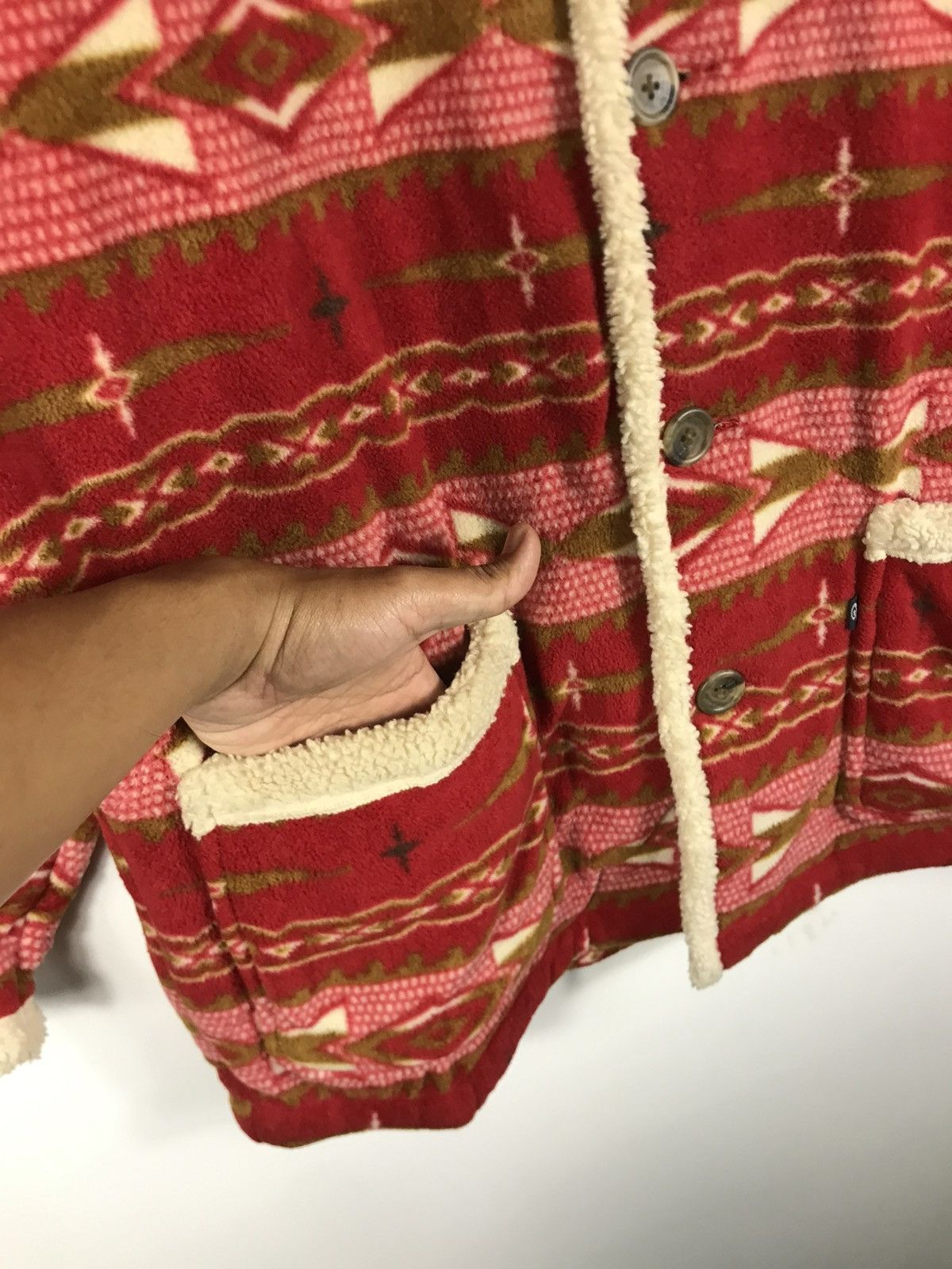 Vintage ⚡️Vintage Piko Hawaiian Navajo Sherpa Button Jacket Size US L / EU 52-54 / 3 - 6 Thumbnail