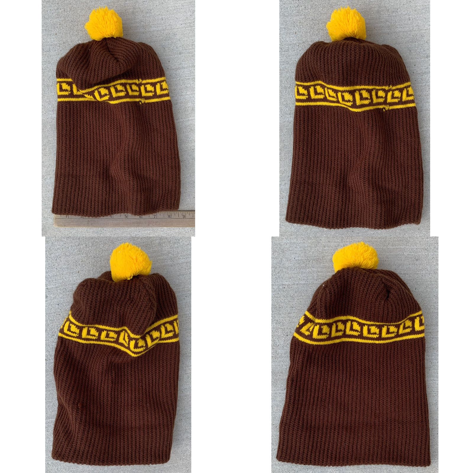 Logo 7 VINTAGE Lawson Beanie Pom Pom Hat Knit Logo Spellout 70s 80s 1970s 1980s Size ONE SIZE - 10 Thumbnail