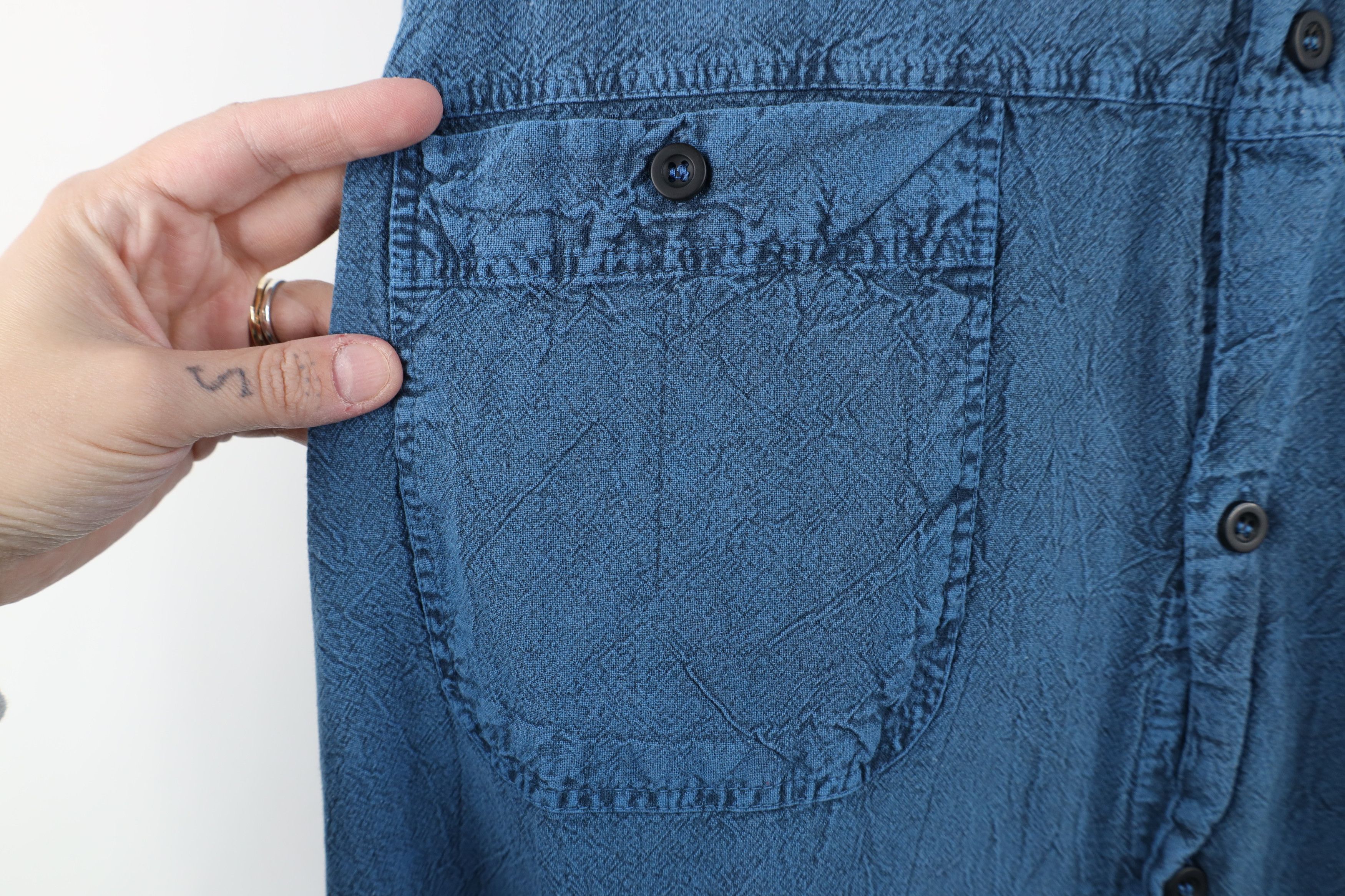 Vintage Vintage 90s Streetwear Wash Baggy Fit Collared Button Shirt Size US XL / EU 56 / 4 - 5 Thumbnail