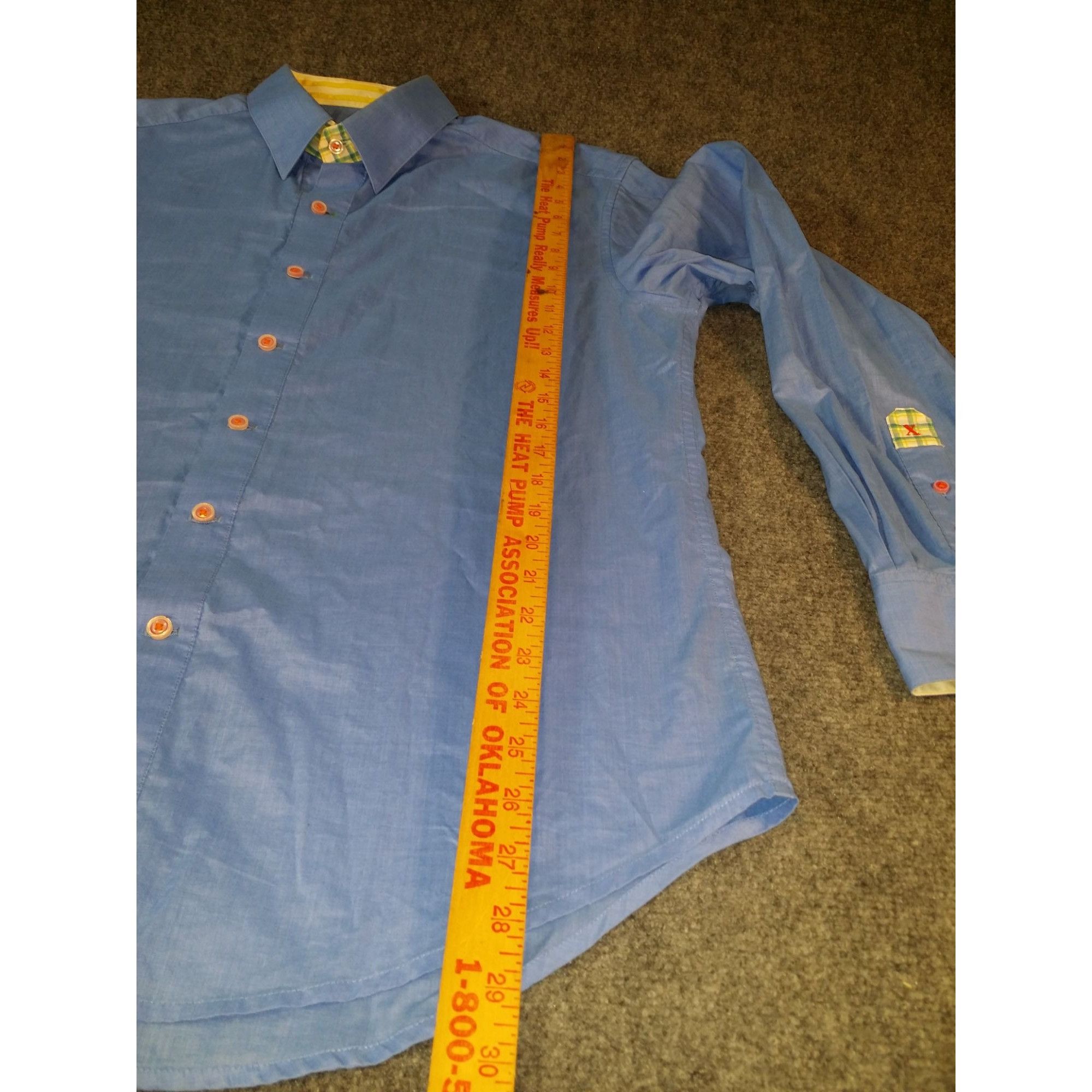 Robert Graham Robert Graham Button Up Shirt Men Sz L Blue Formal Classic W Size US L / EU 52-54 / 3 - 3 Thumbnail