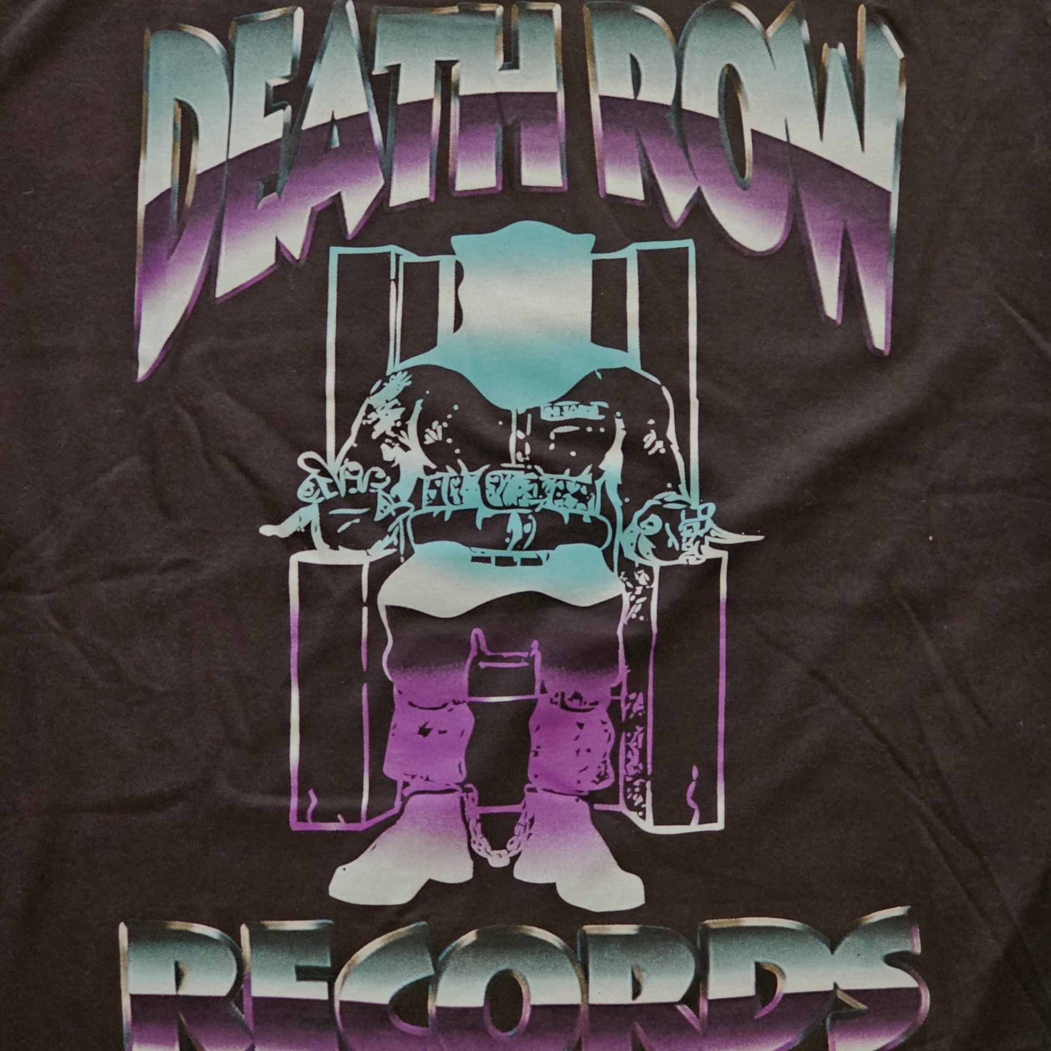 Vintage Death Row Records T-shirt - cotton - black - XL Size US XL / EU 56 / 4 - 2 Thumbnail