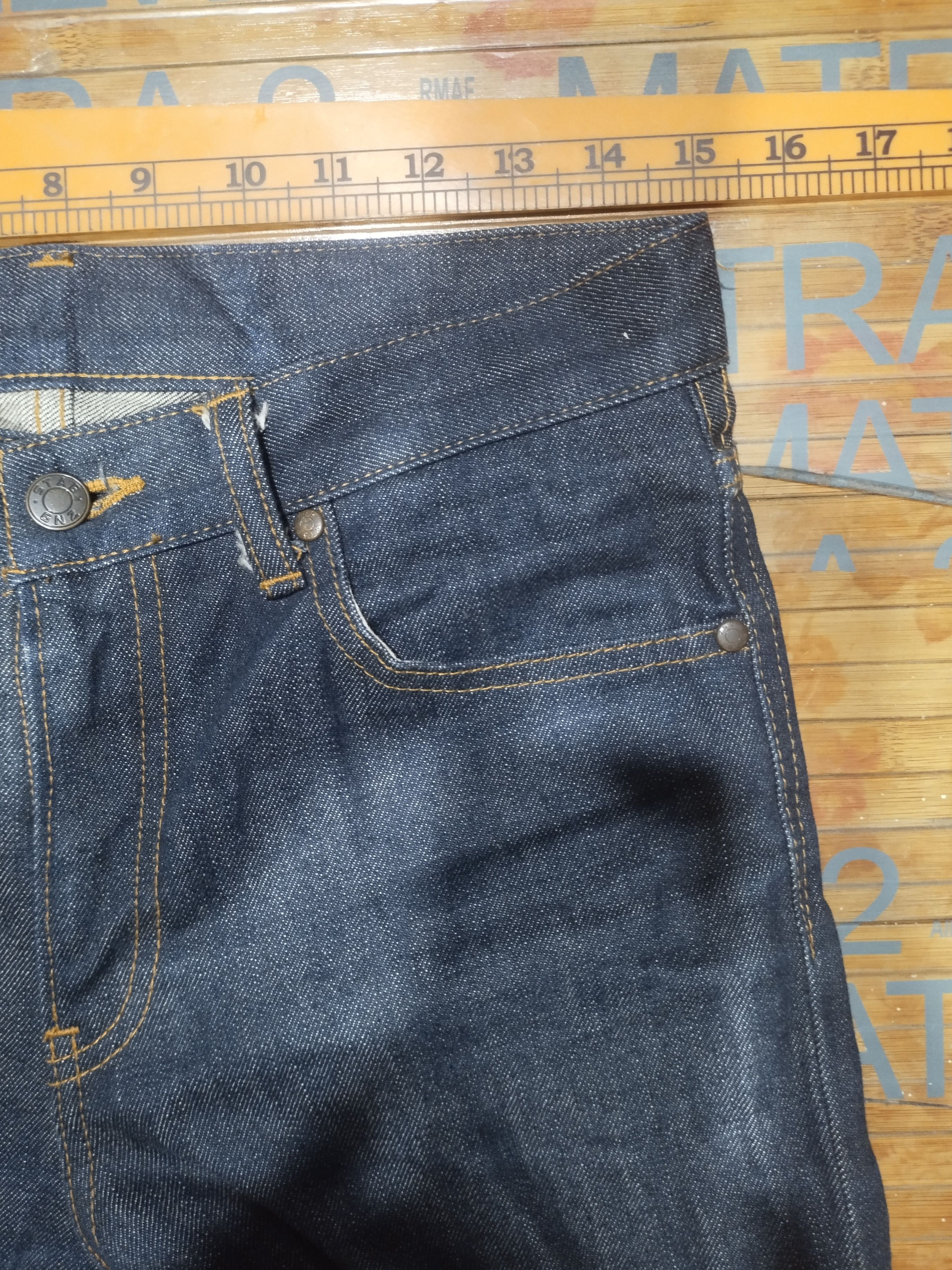 Indigo × Japanese Brand × Vintage Stabilizer gNZ Regular Fit Sz 30" Size US 30 / EU 46 - 6 Thumbnail