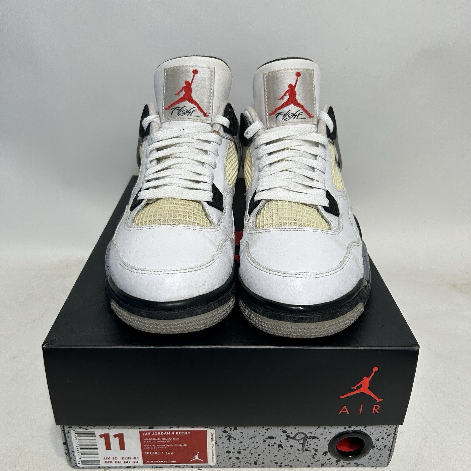Nike Nike Air Jordan 4 Retro “White Cement” 2024 Size US 11 / EU 44 - 2 Thumbnail