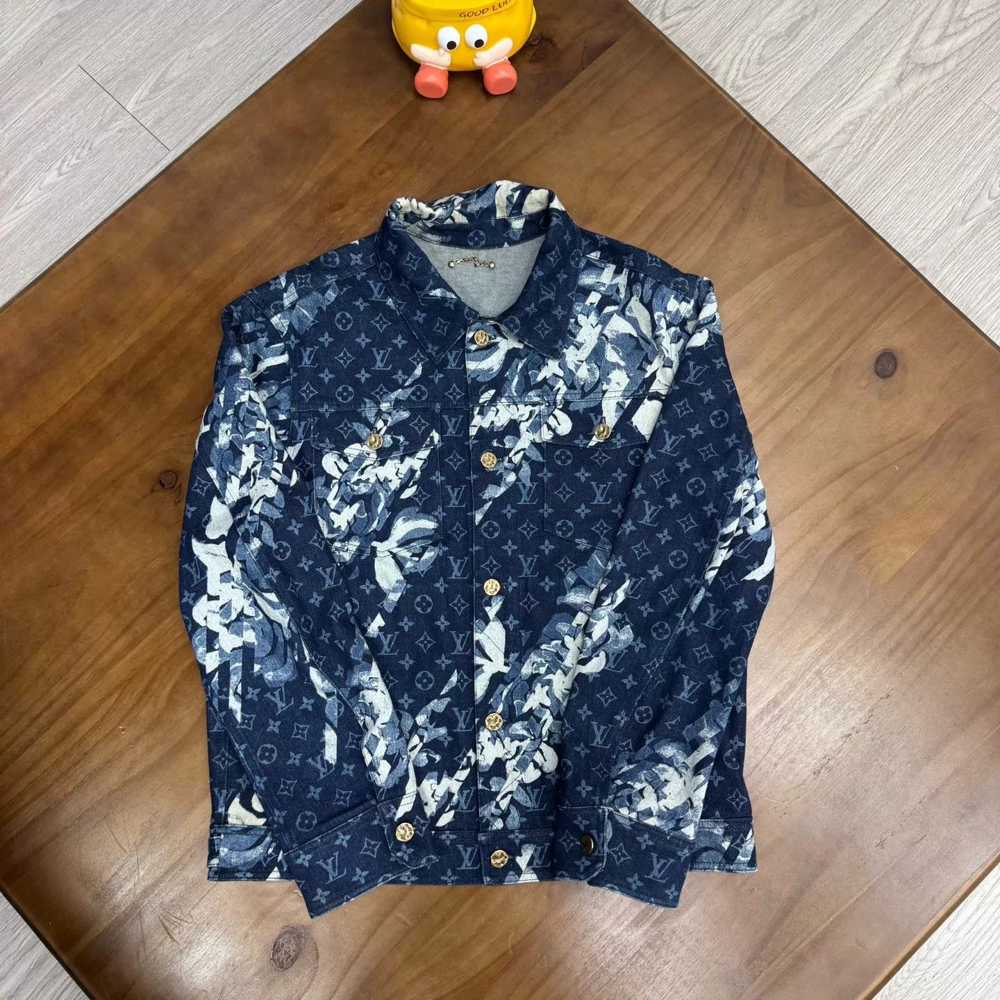 Louis Vuitton LV Tie-Dye All-Over Print Denim Jacket dbk 50 New Size US M / EU 48-50 / 2 - 1 Thumbnail