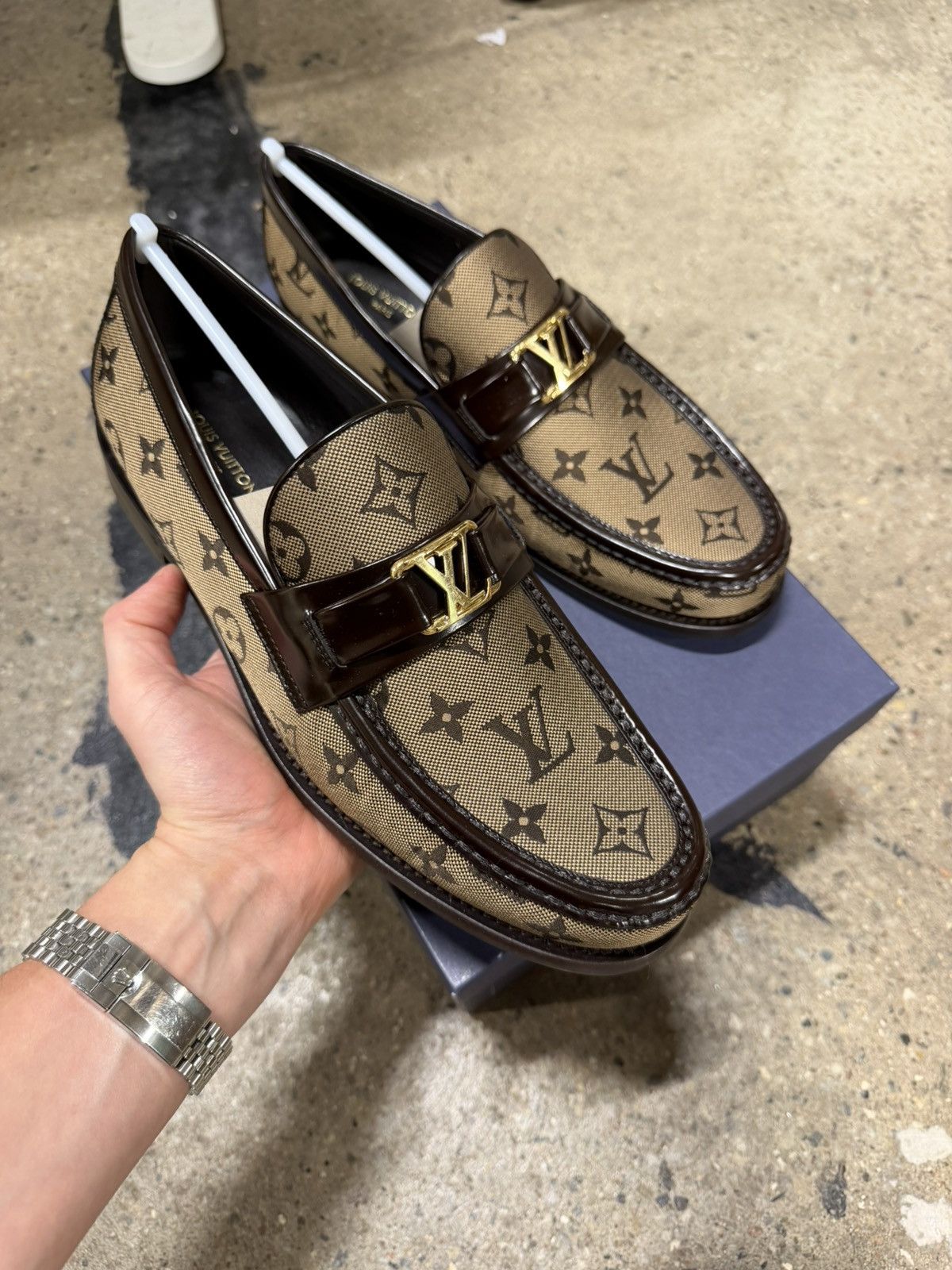 Louis Vuitton Louis Vuitton Major Monogram Loafers NEW 1250$ Size US 7.5 / EU 40-41 - 2 Thumbnail