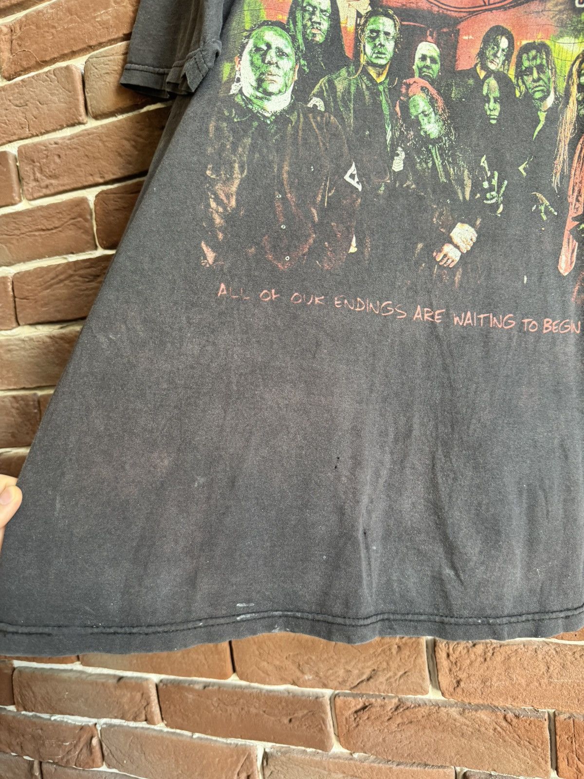Band Tees 00s Slipknot Vintage Band Tshirt Rare Print Nu Metal Hype Size US L / EU 52-54 / 3 - 4 Thumbnail